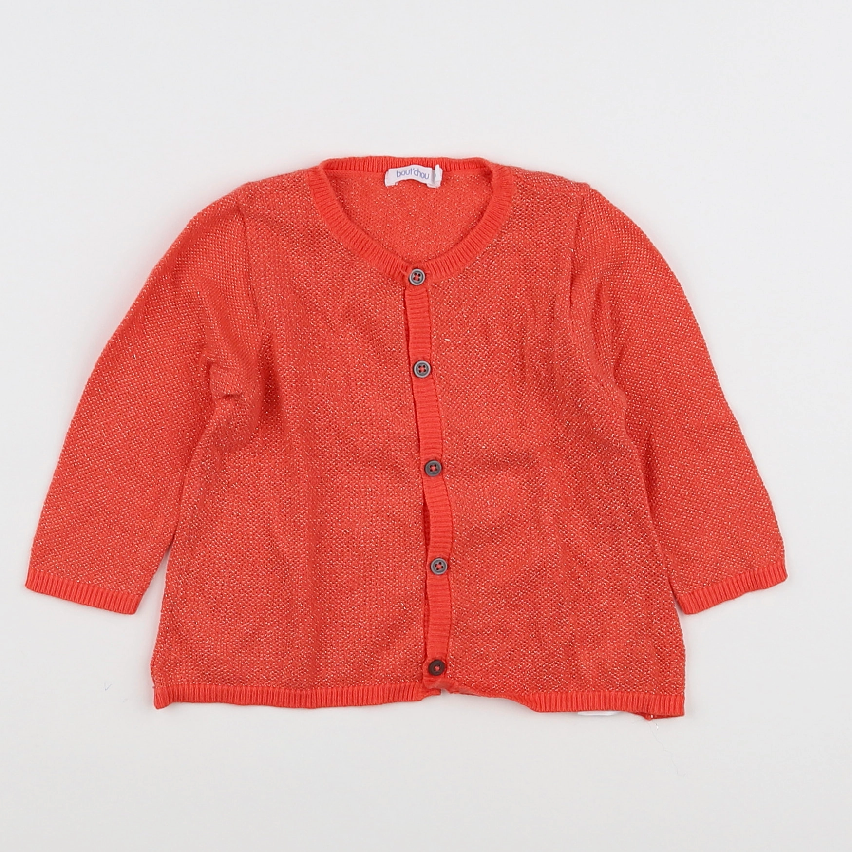 Boutchou - gilet orange, or - 9 mois