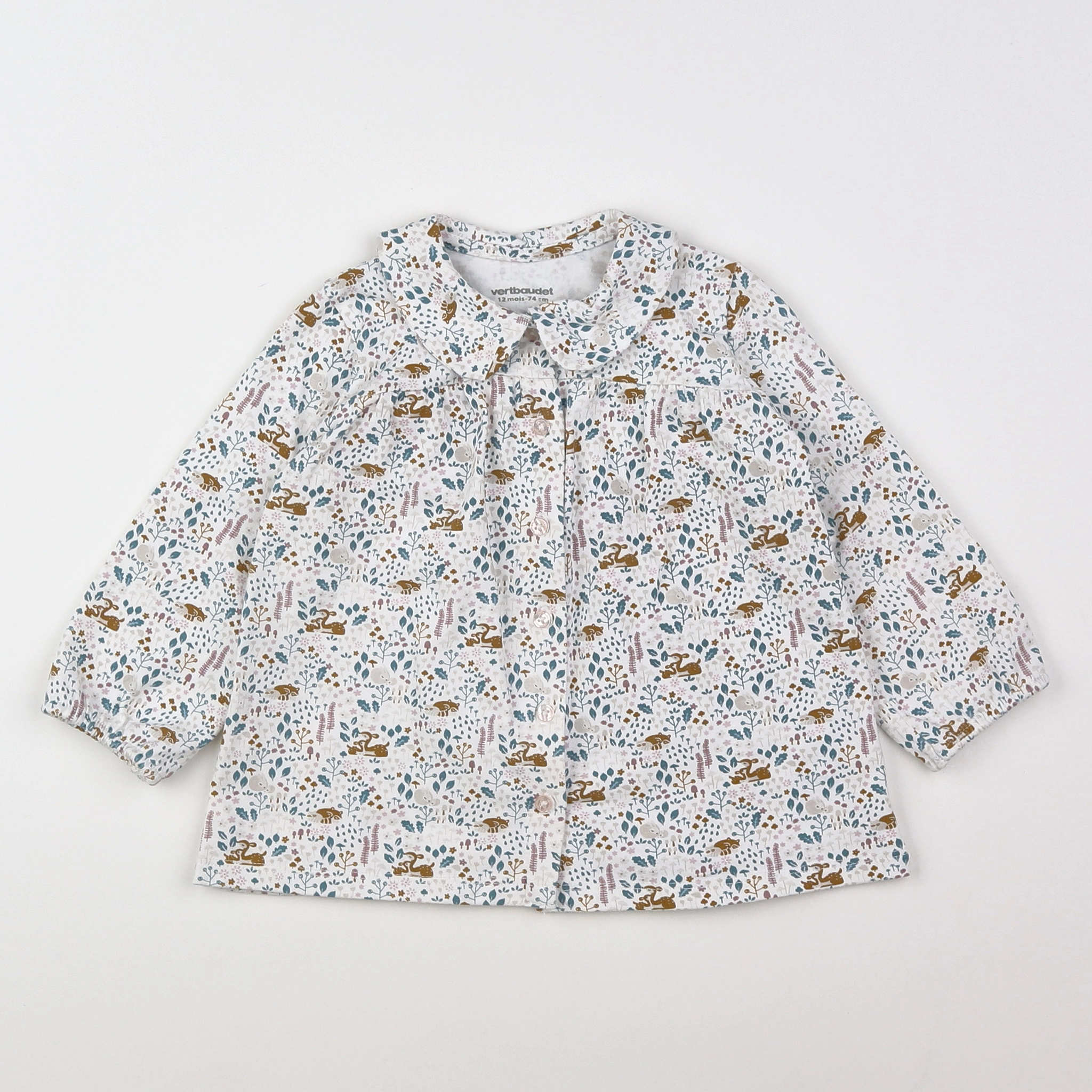 Vertbaudet - blouse multicolore - 12 mois