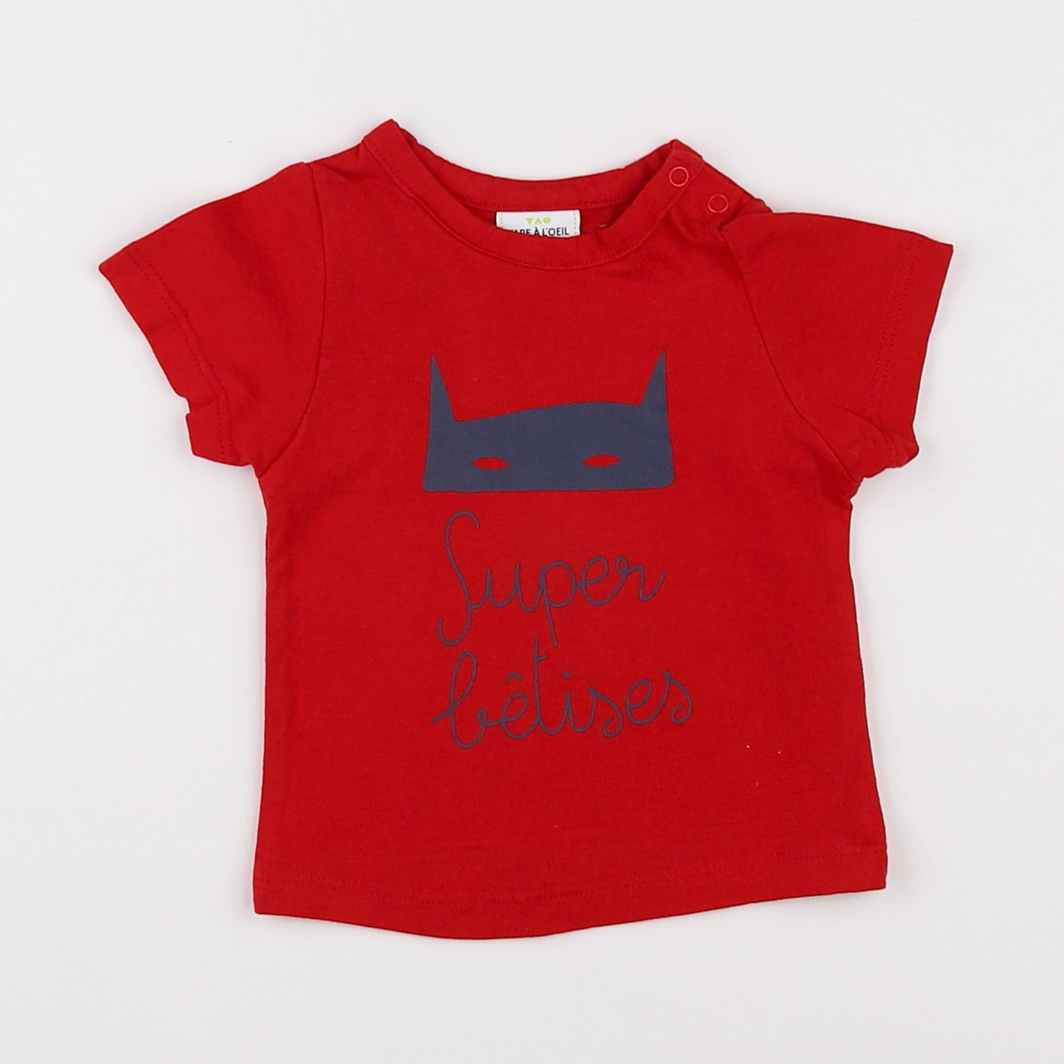 Tape à l'oeil - tee-shirt rouge - 3 mois