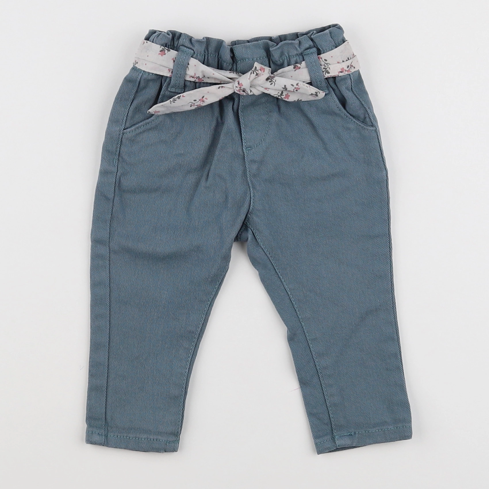 Vertbaudet - pantalon vert - 6 mois