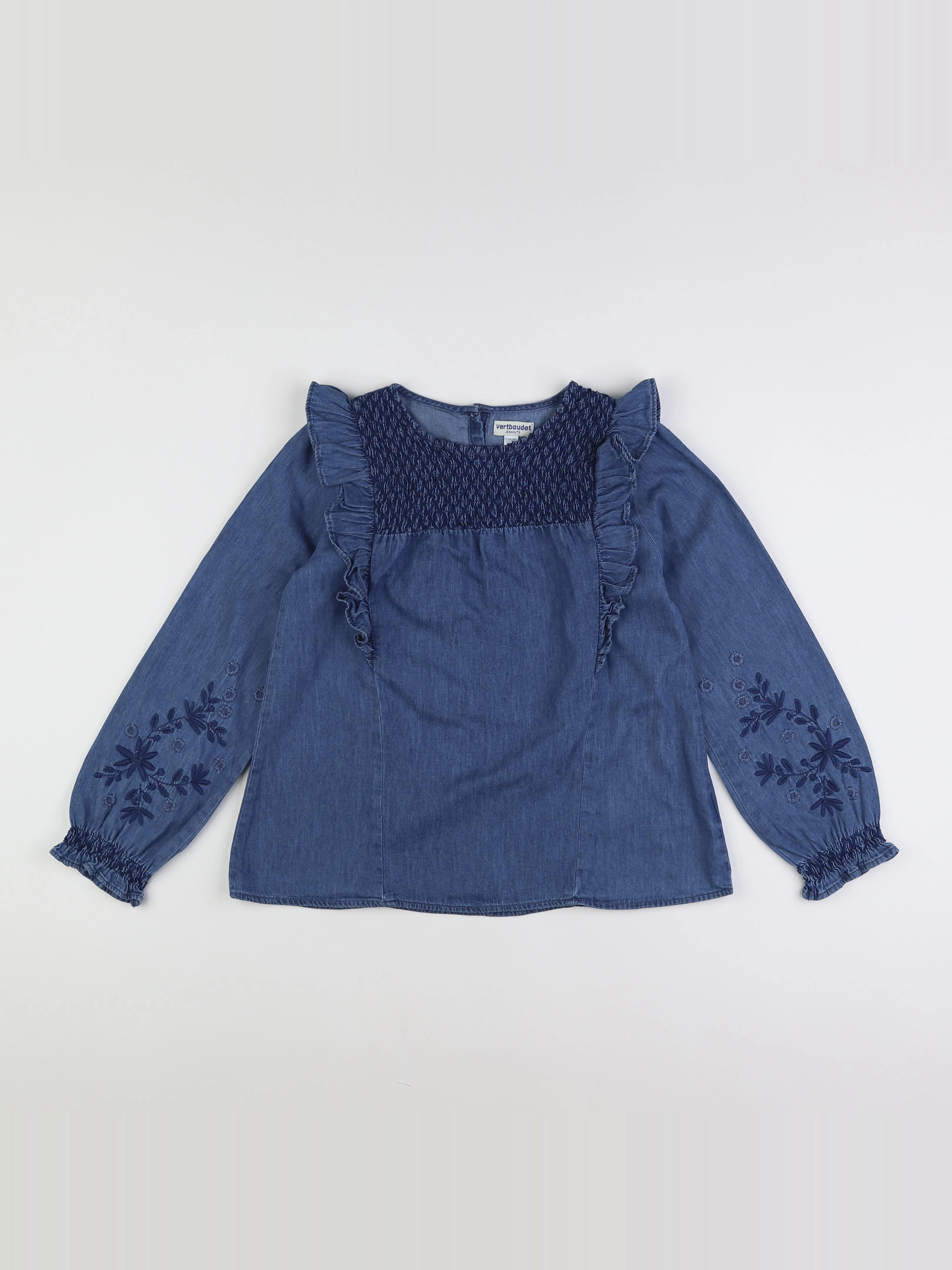 Vertbaudet - blouse bleu - 9 ans