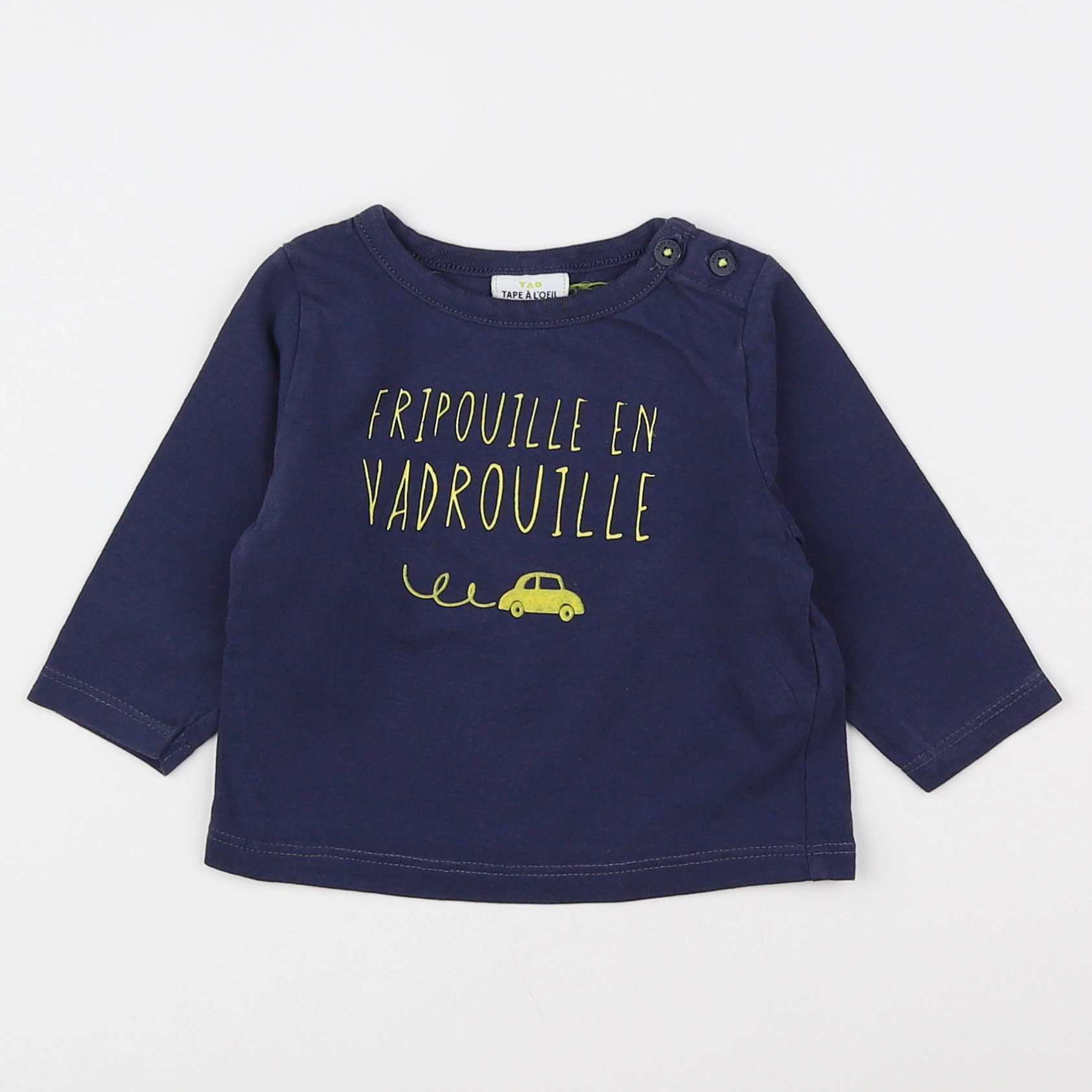 Tape à l'oeil - tee-shirt bleu - 3 mois