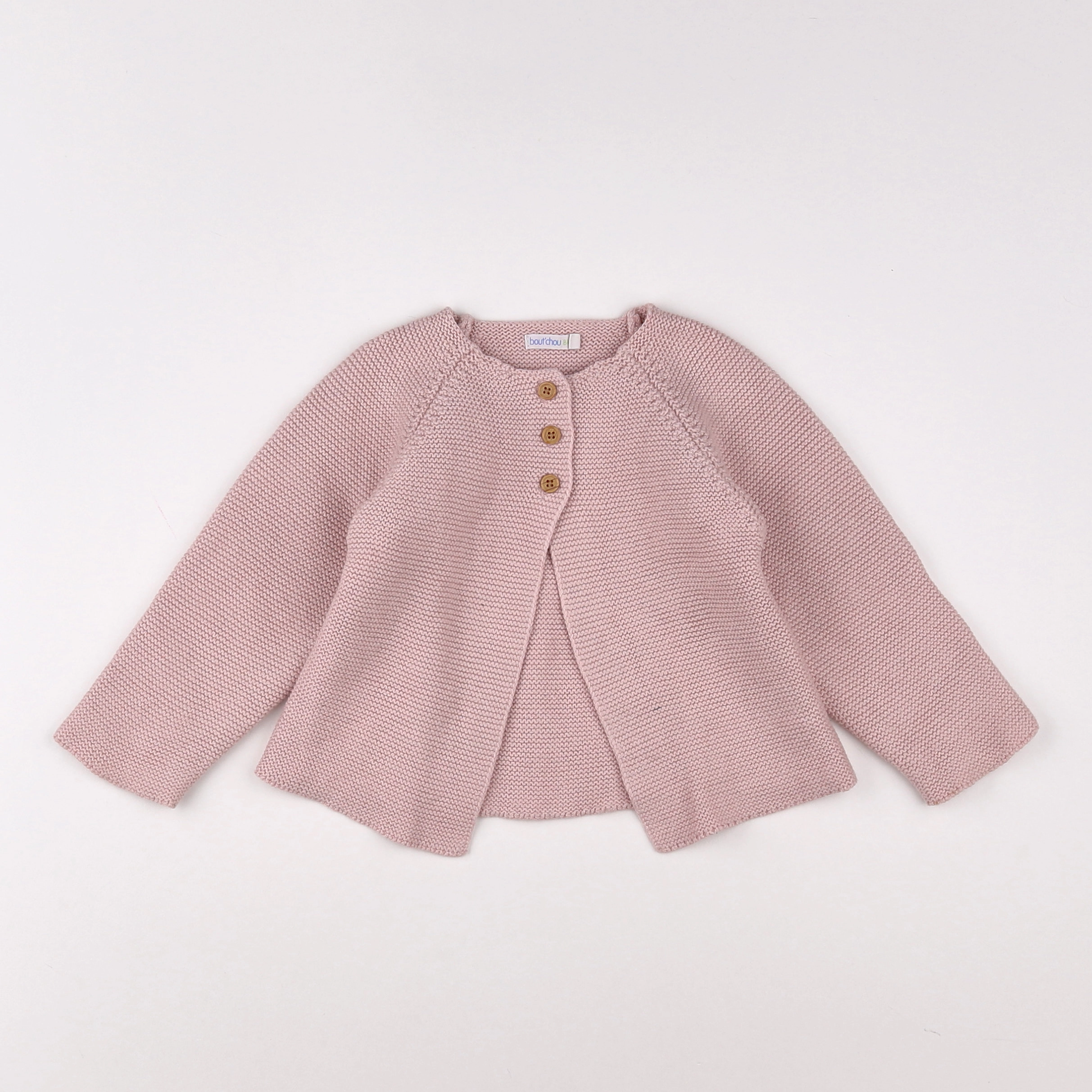 Boutchou - gilet rose - 12 mois