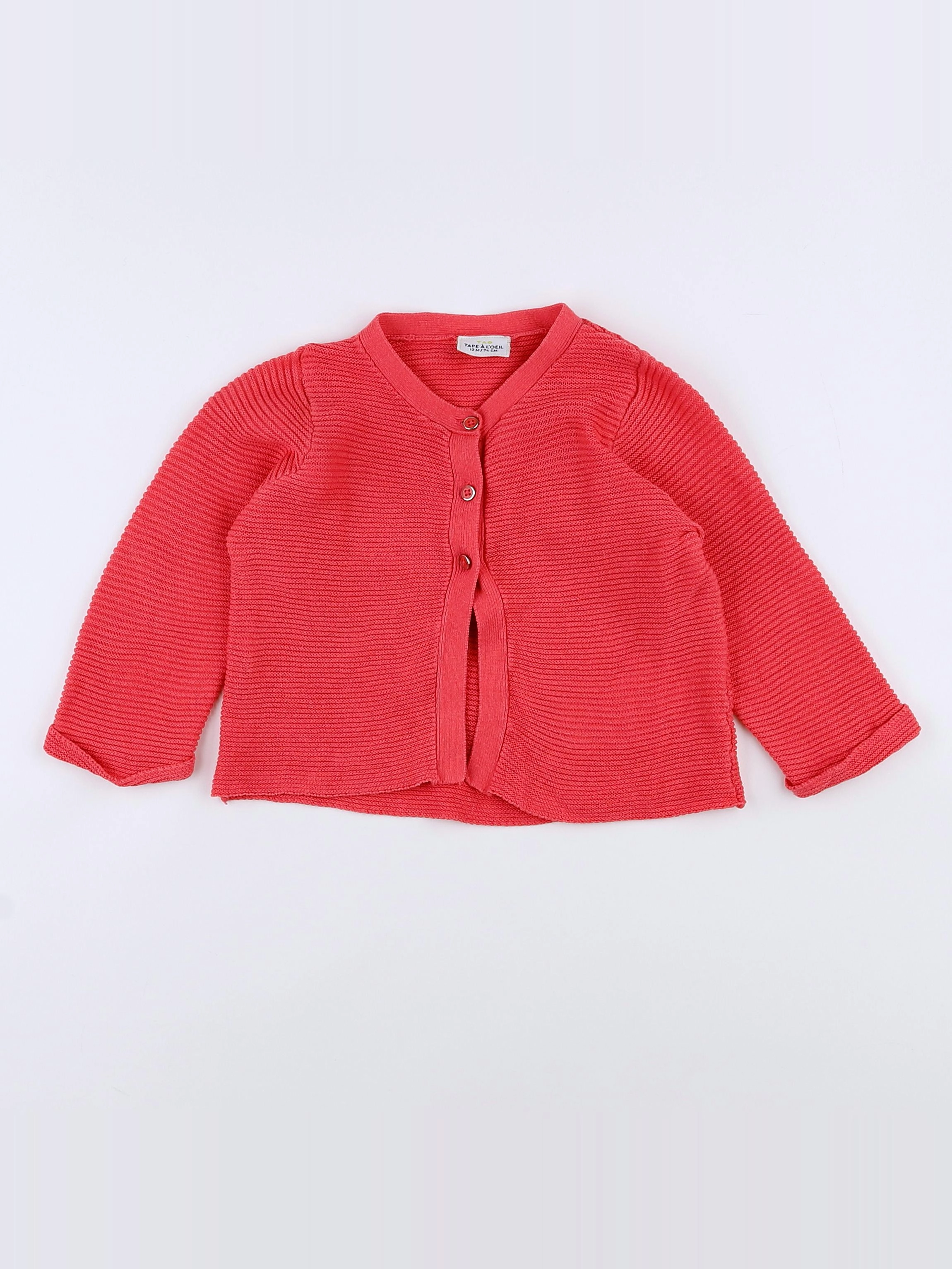 Tape à l'oeil - gilet rose - 12 mois