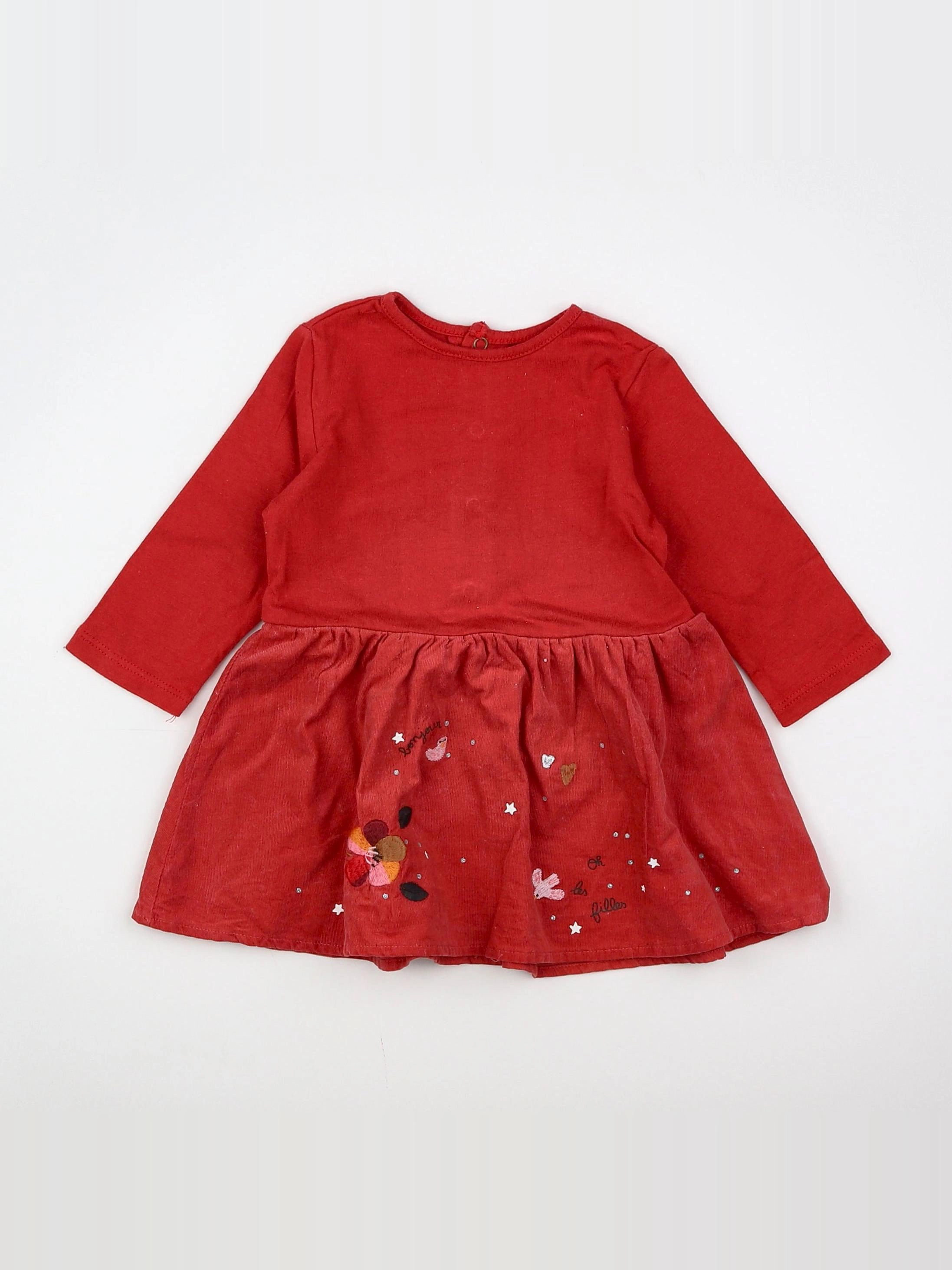 Catimini - robe rouge - 6 mois