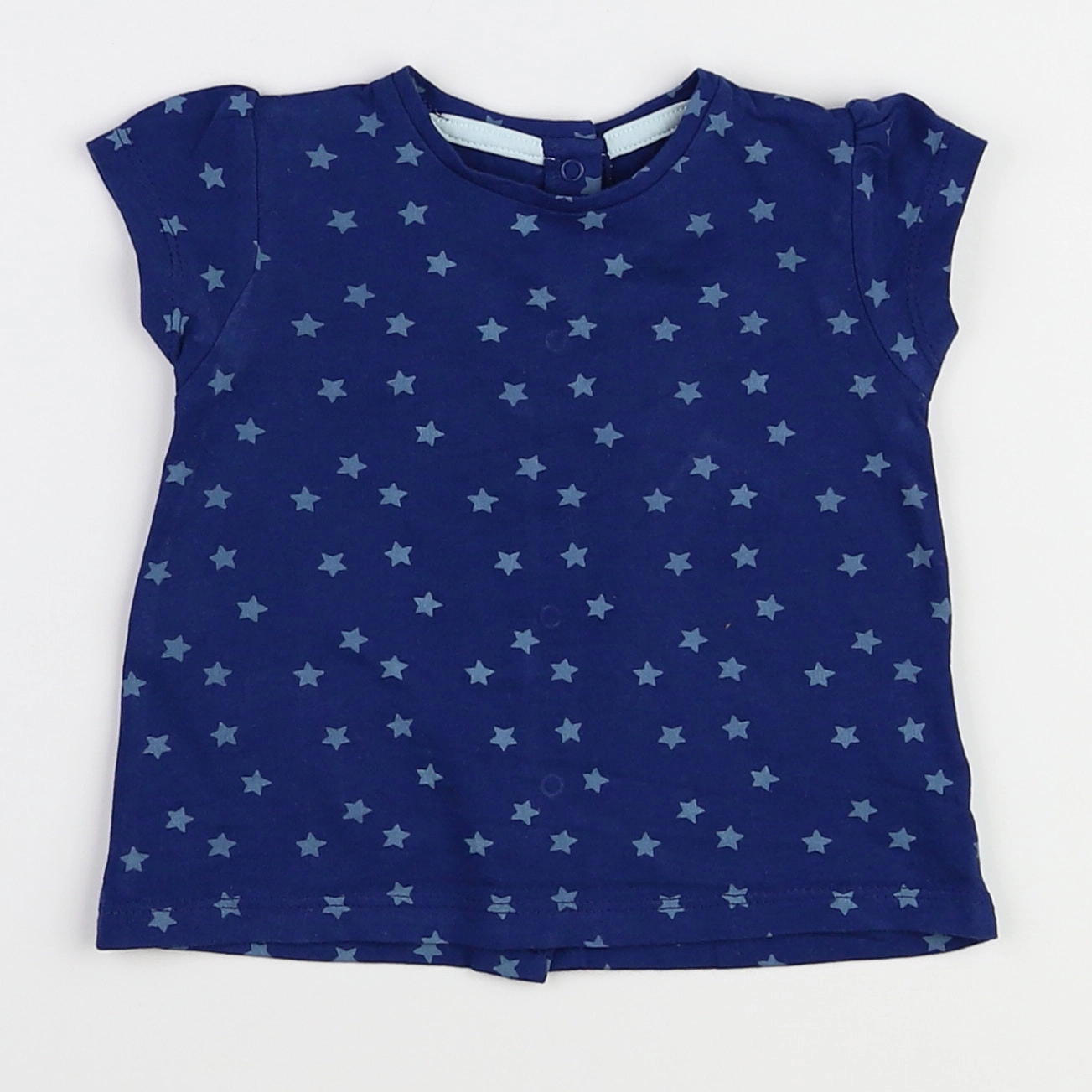 Vertbaudet - tee-shirt bleu - 9 mois