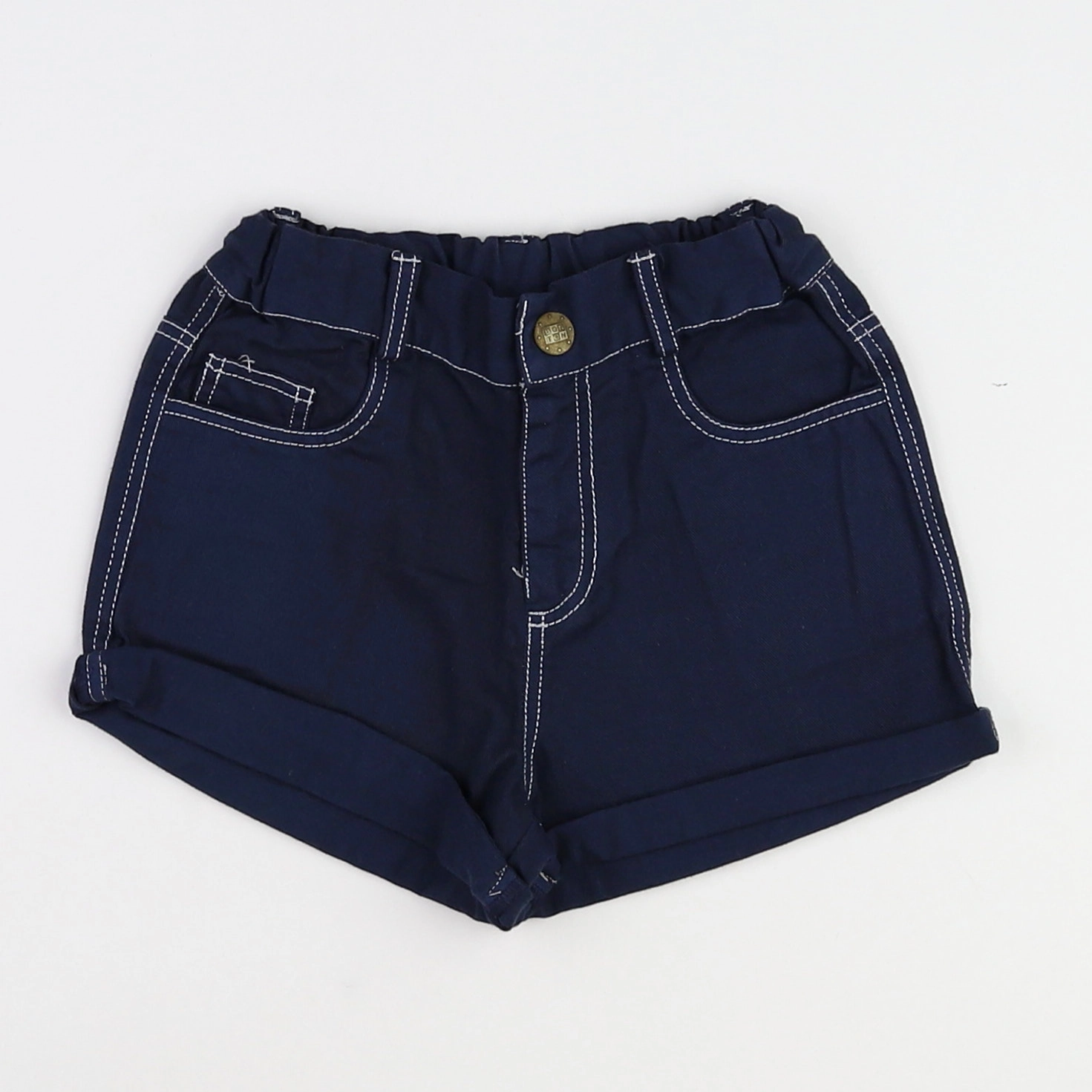 Bonton - short bleu - 6 mois