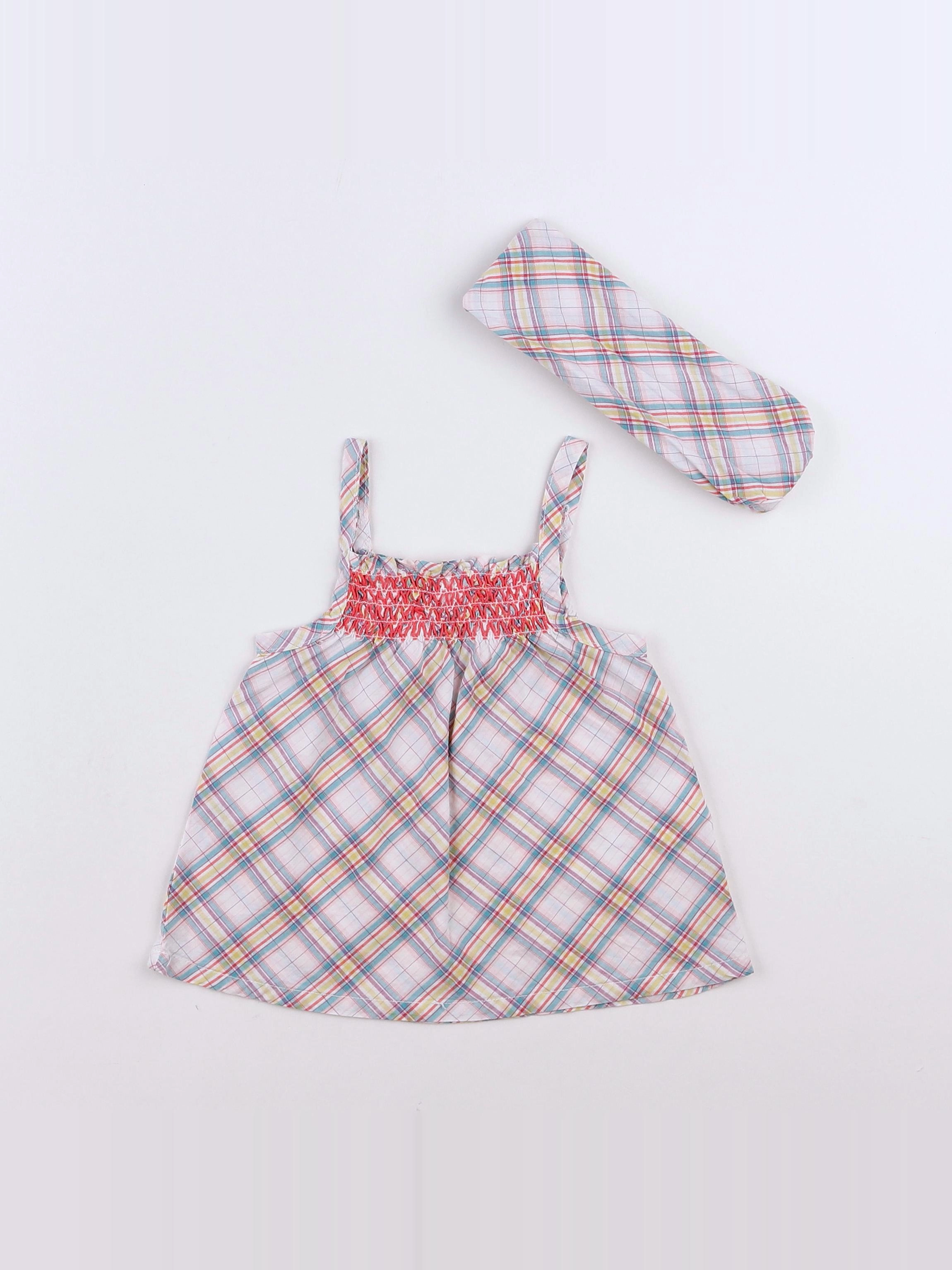 Vertbaudet - blouse multicolore - 12 mois
