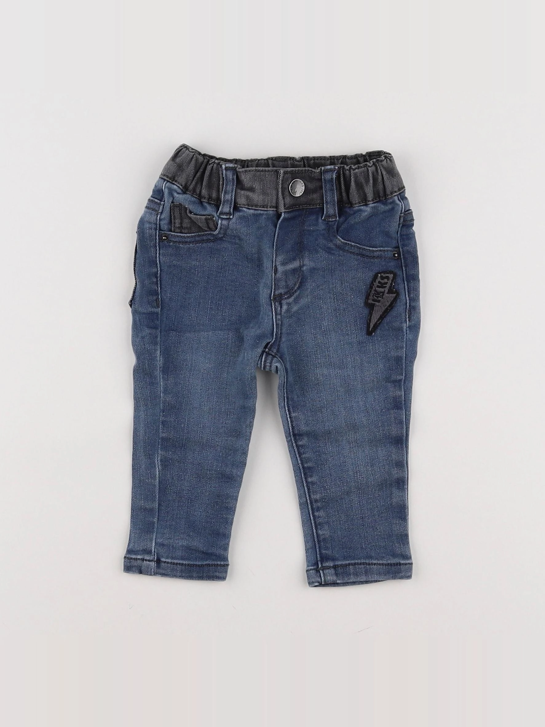 IKKS - jean bleu, noir - 6 mois