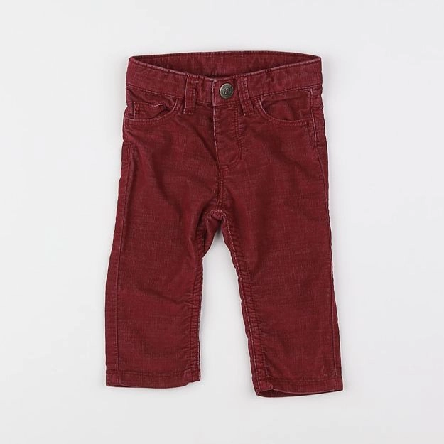 Bonton - pantalon rouge - 6 mois