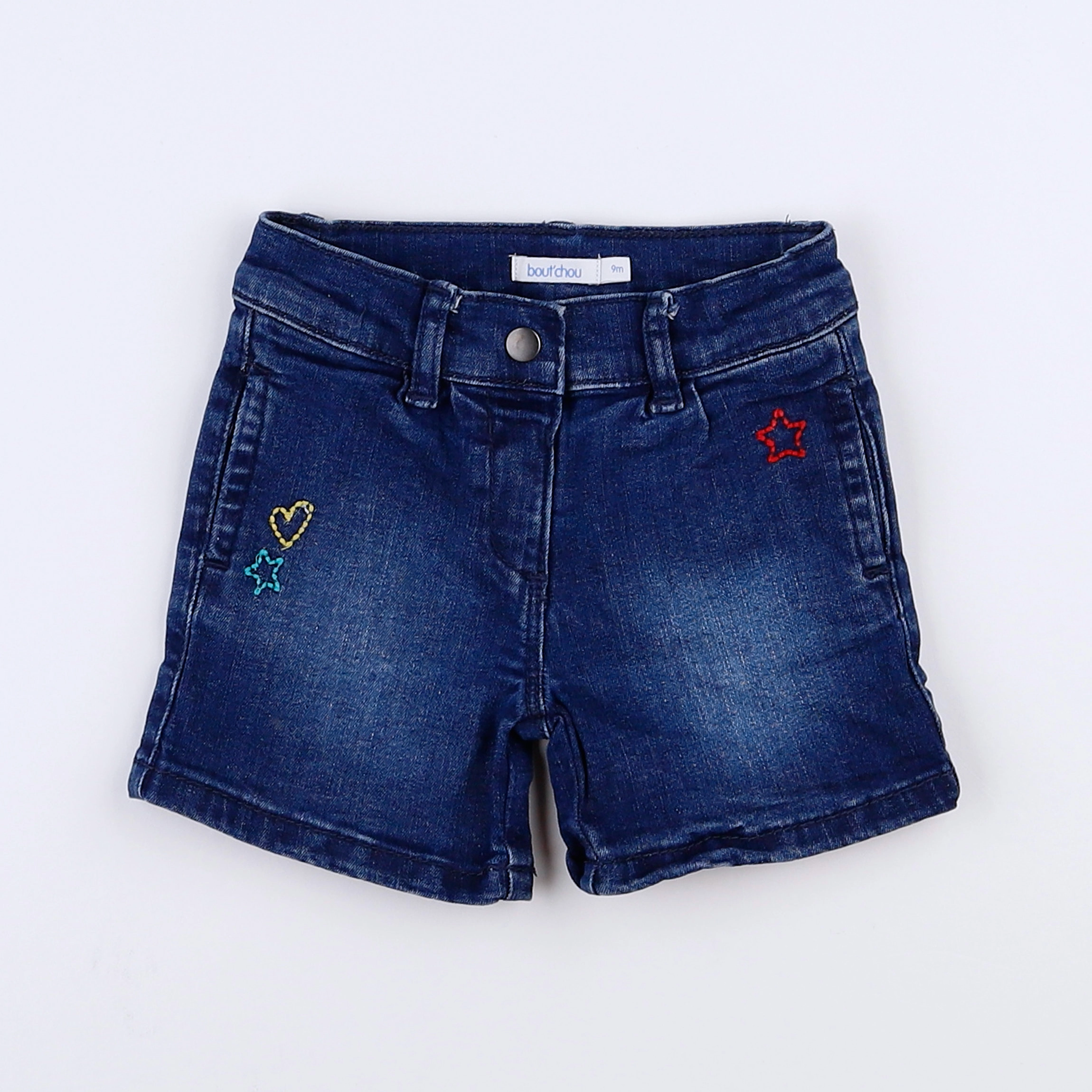 Boutchou - short bleu - 9 mois
