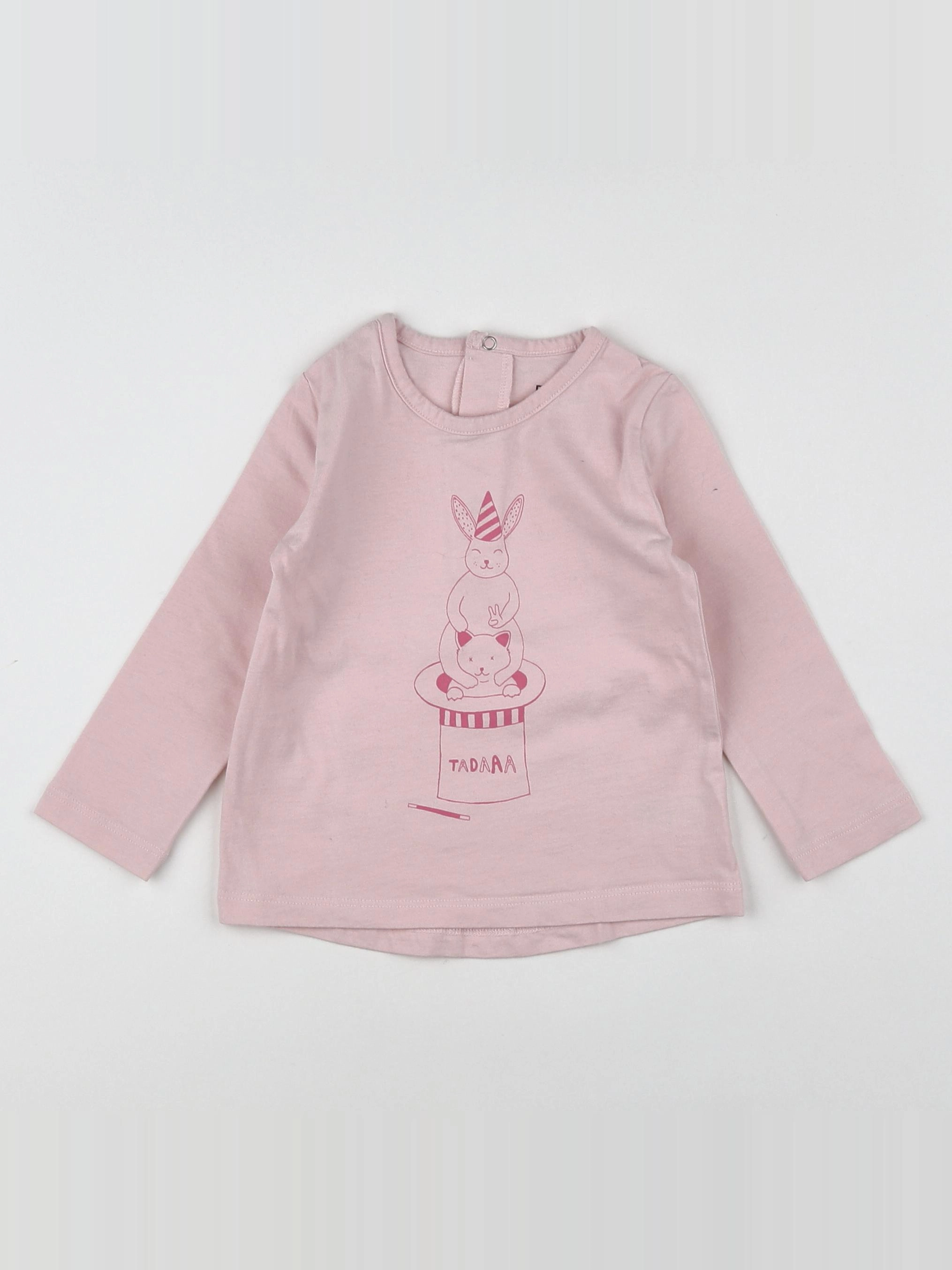 La Redoute - tee-shirt rose - 18 mois