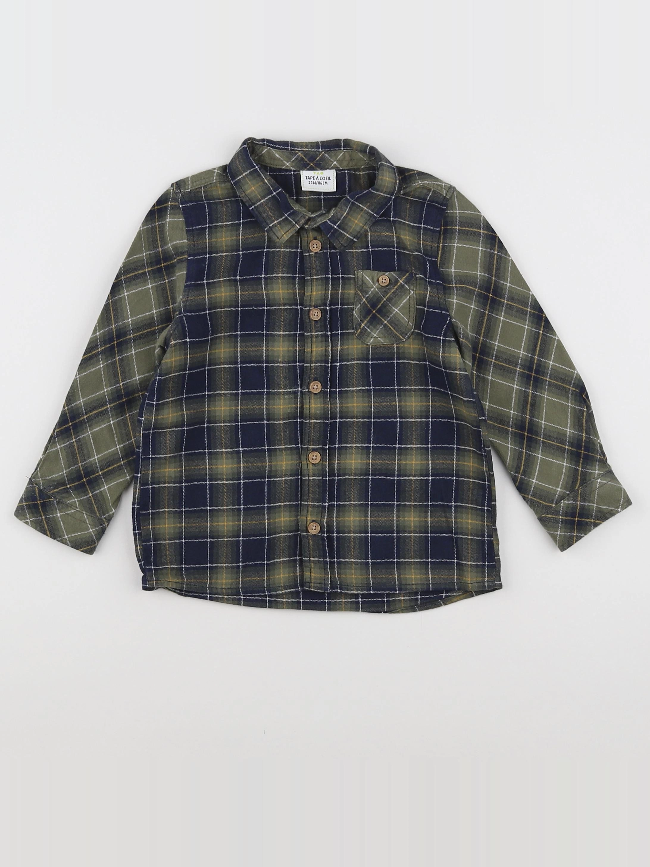Tape à l'oeil - chemise vert - 2 ans