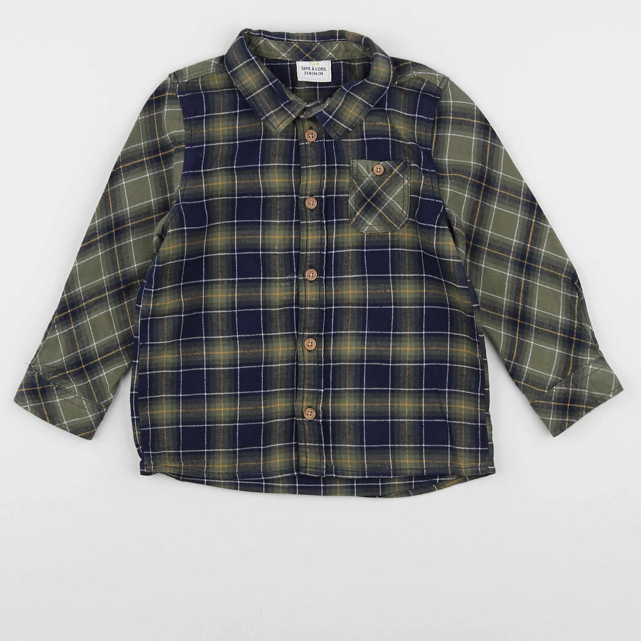 Tape à l'oeil - chemise vert - 2 ans