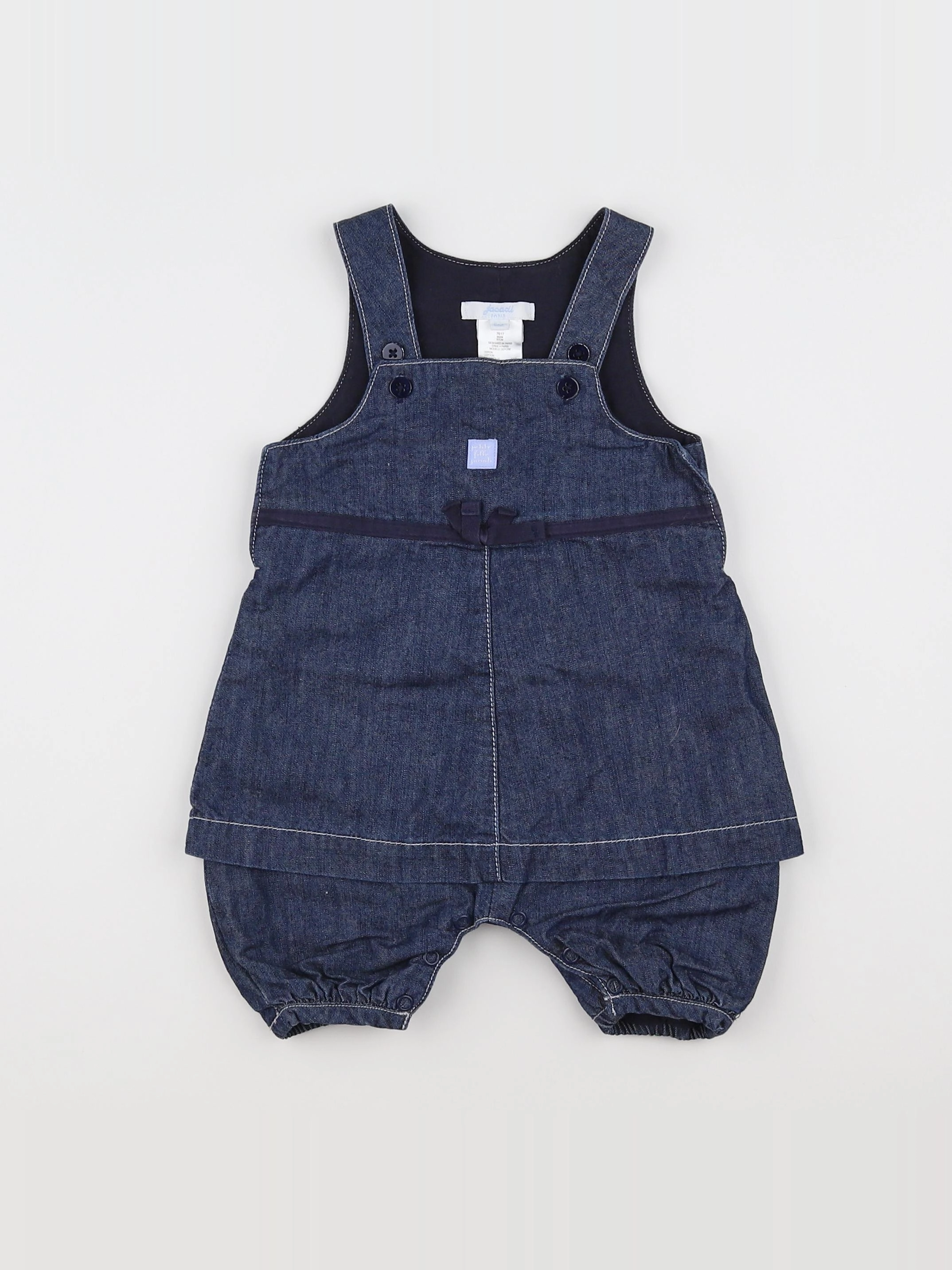 Jacadi - salopette bleu - 6 mois