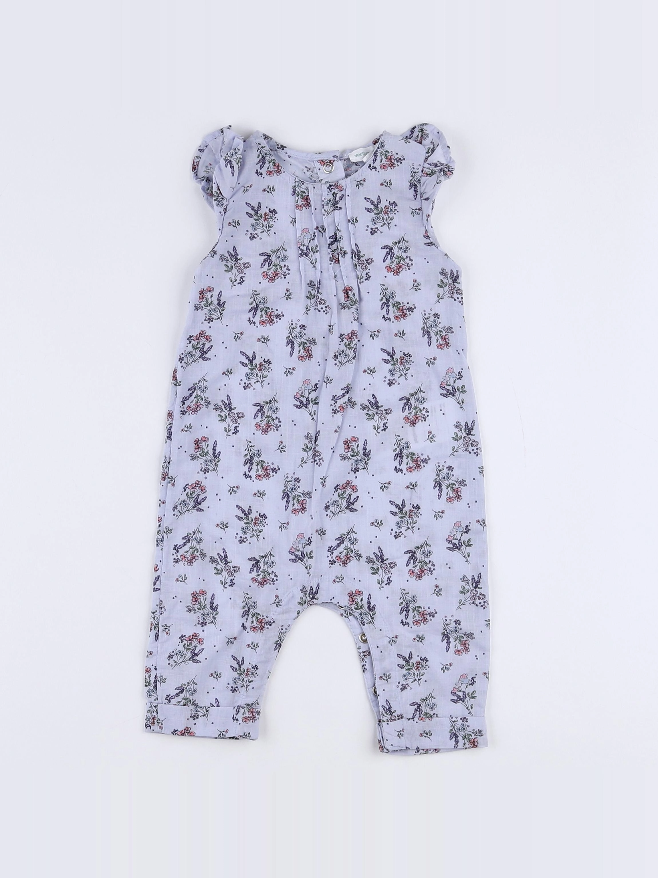 Vertbaudet - combinaison violet - 3 mois
