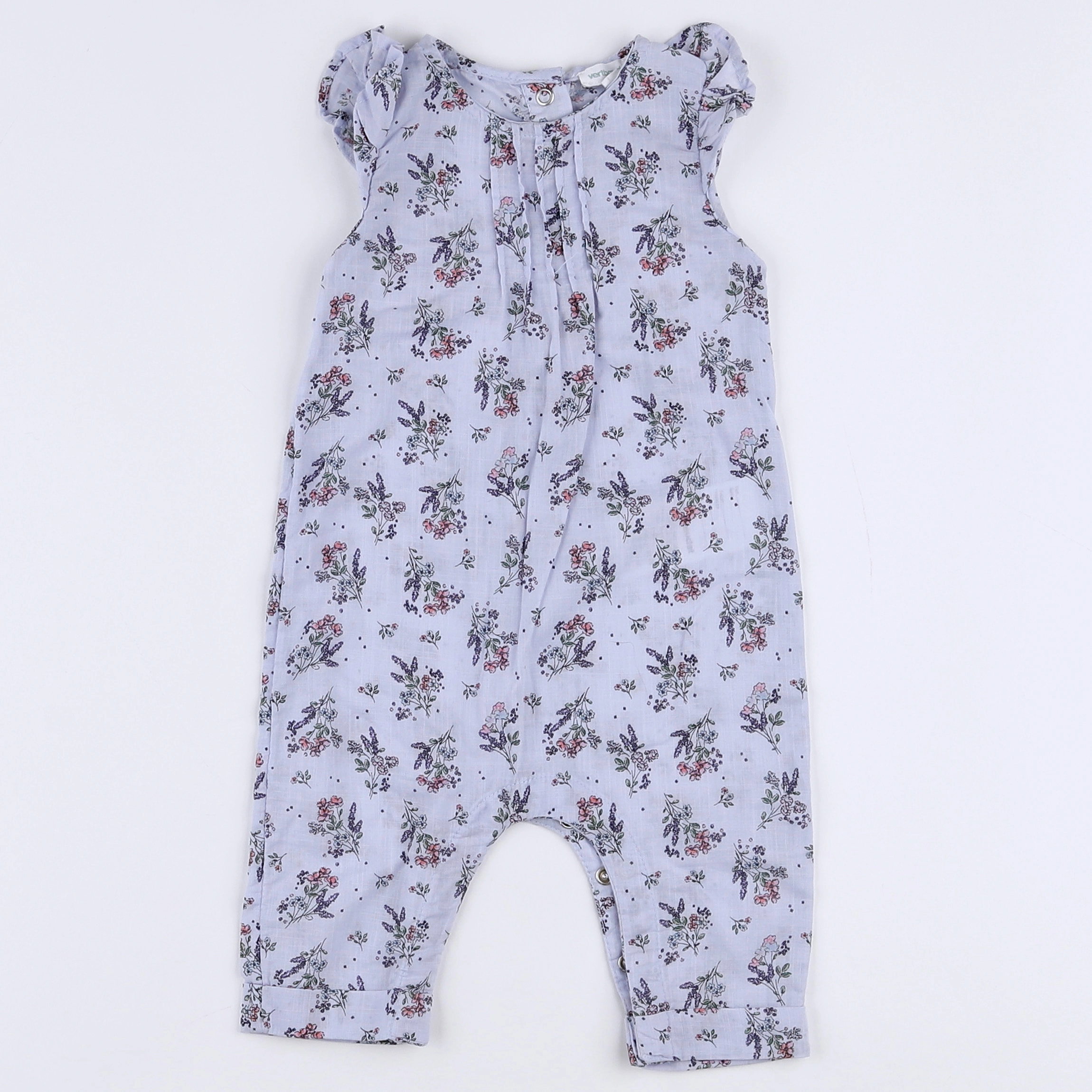 Vertbaudet - combinaison violet - 3 mois