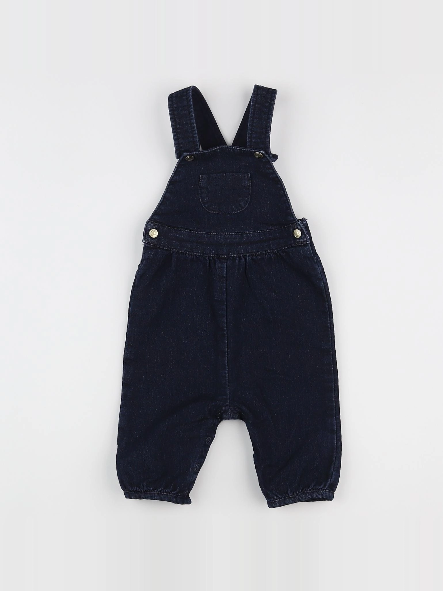 Petit Bateau - salopette bleu - 6 mois