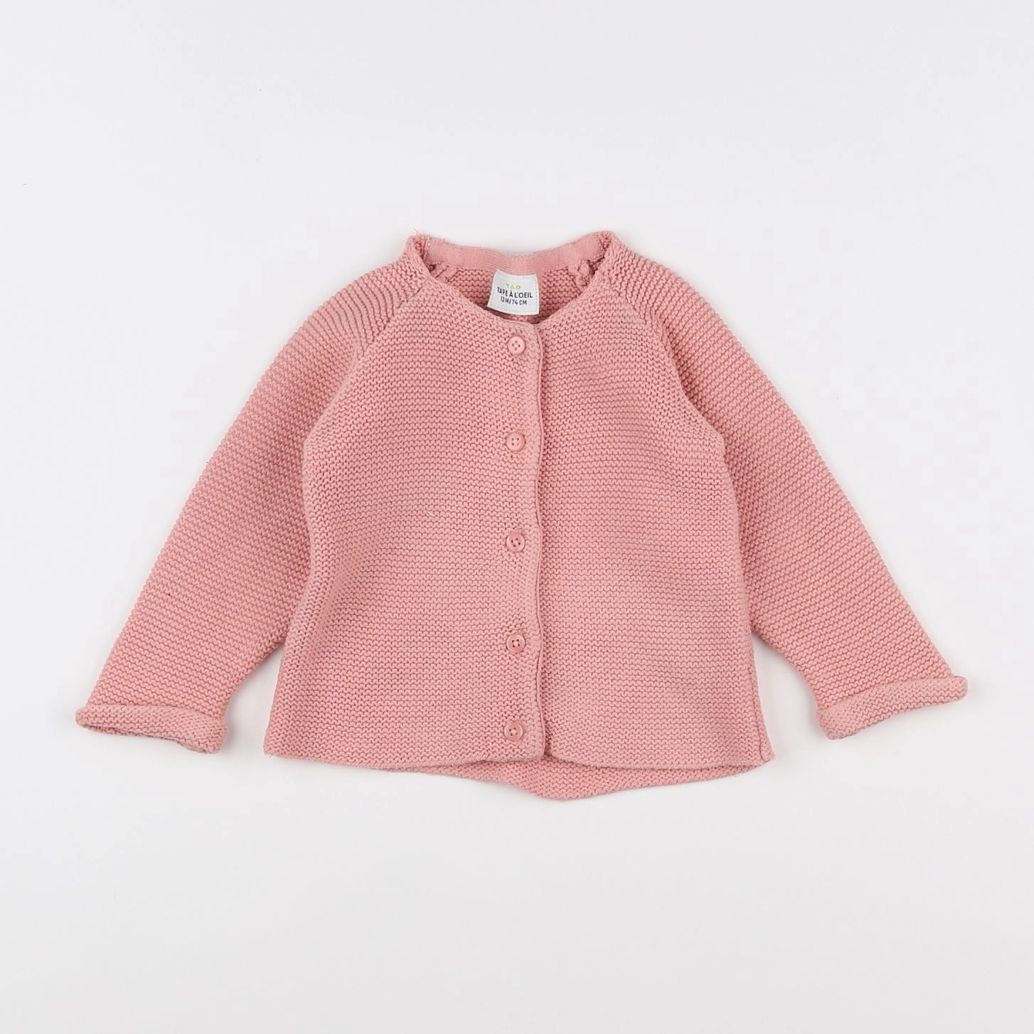 Tape à l'oeil - gilet rose - 12 mois