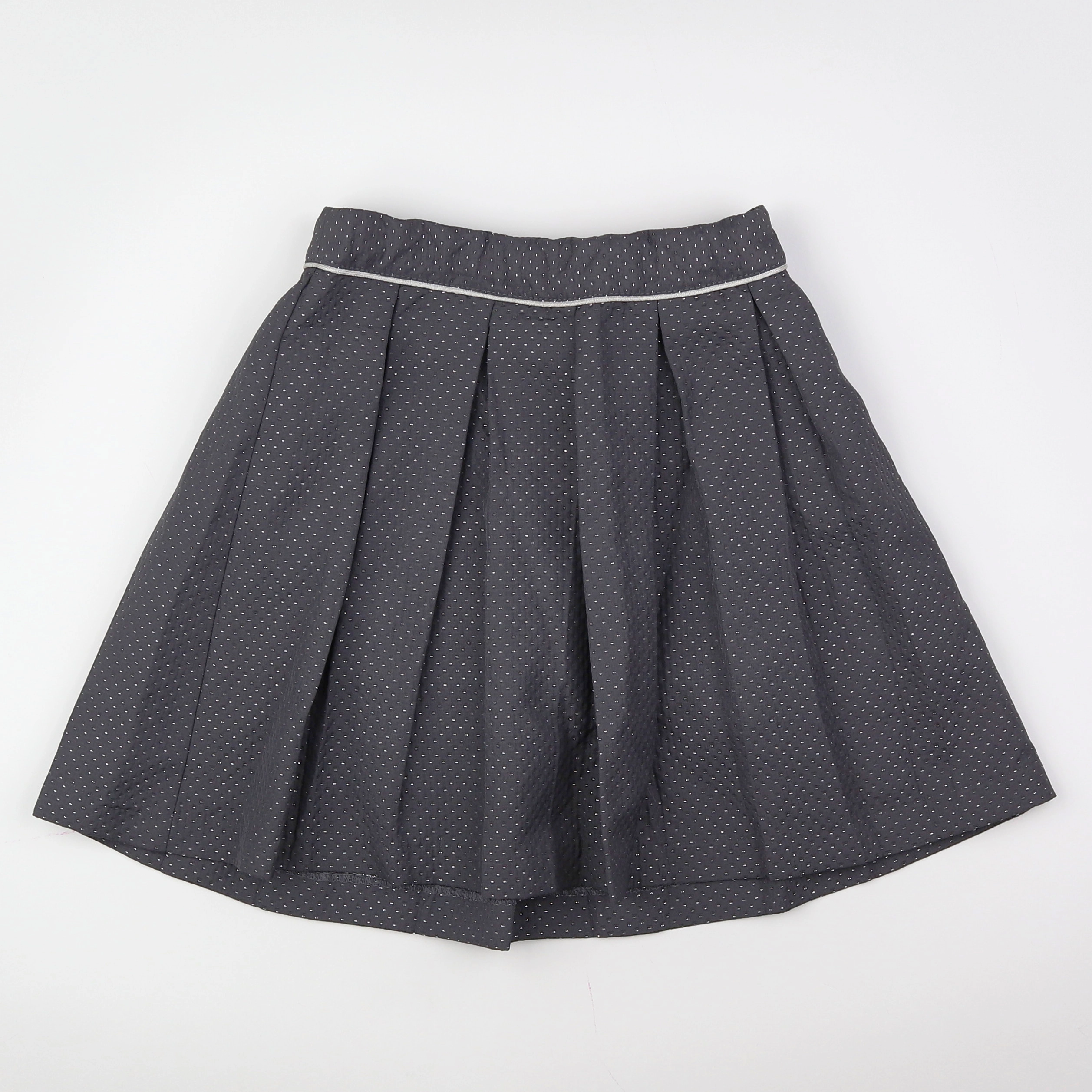 Okaidi - jupe gris, argent - 10 ans