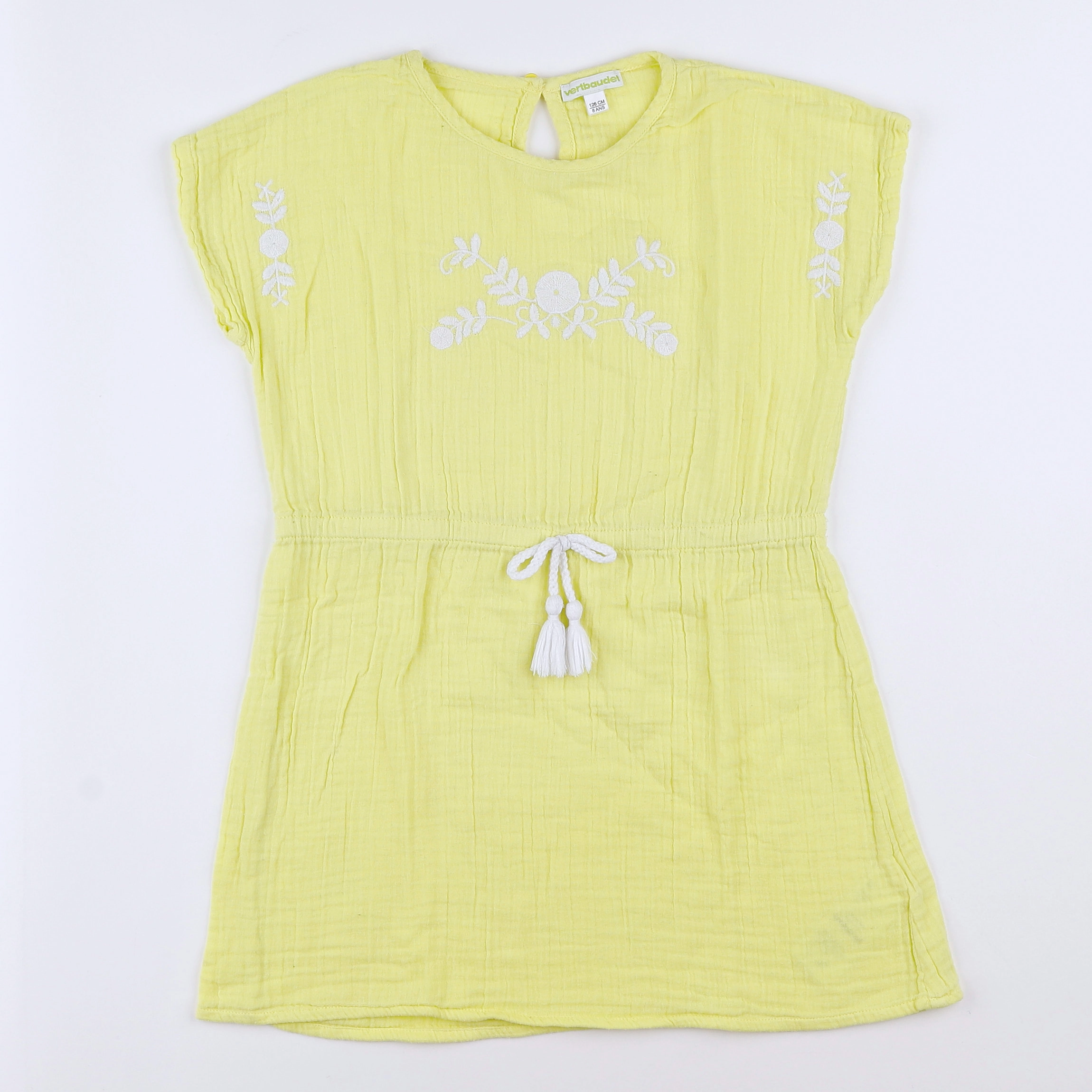Vertbaudet - robe jaune - 8 ans