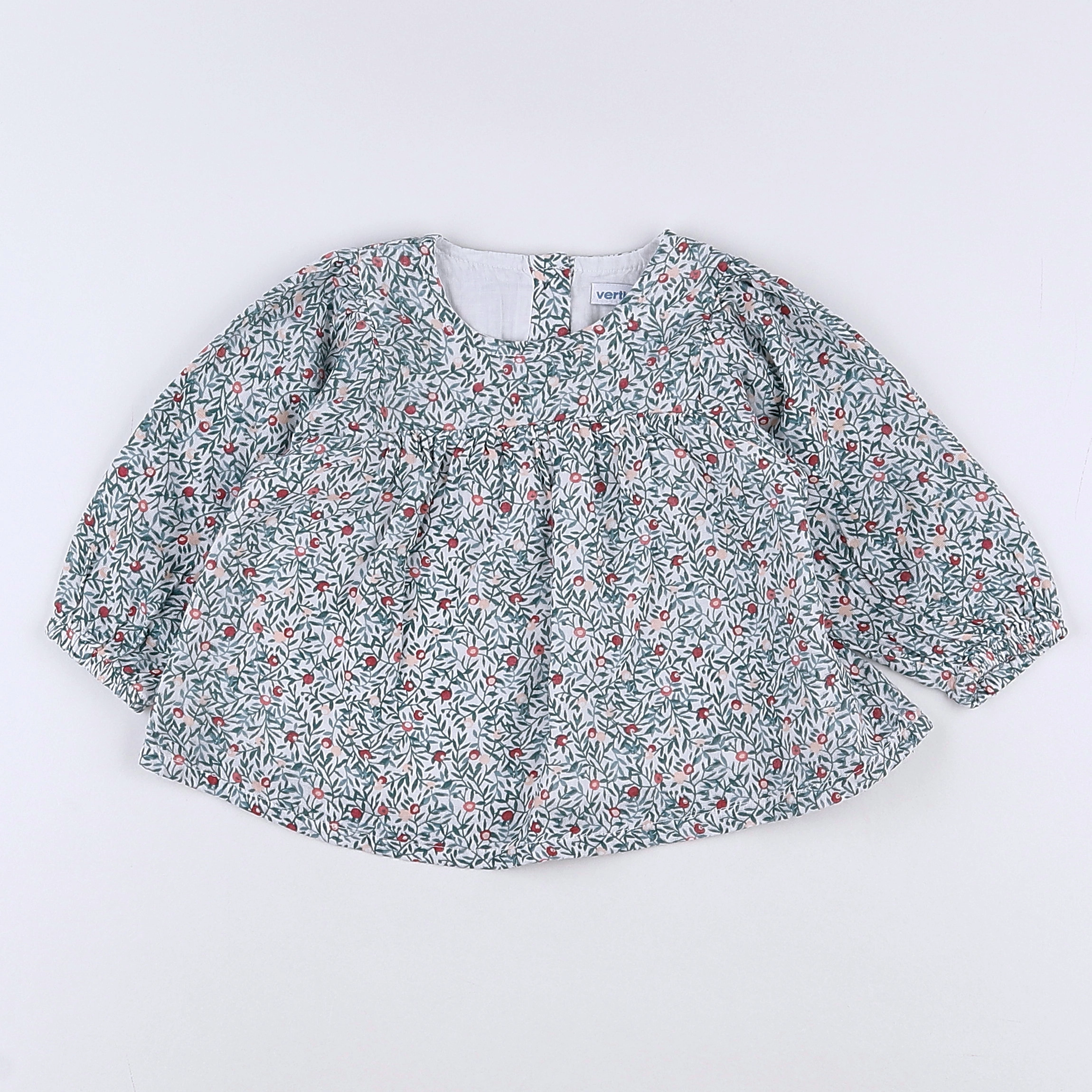 Vertbaudet - blouse multicolore - 9 mois