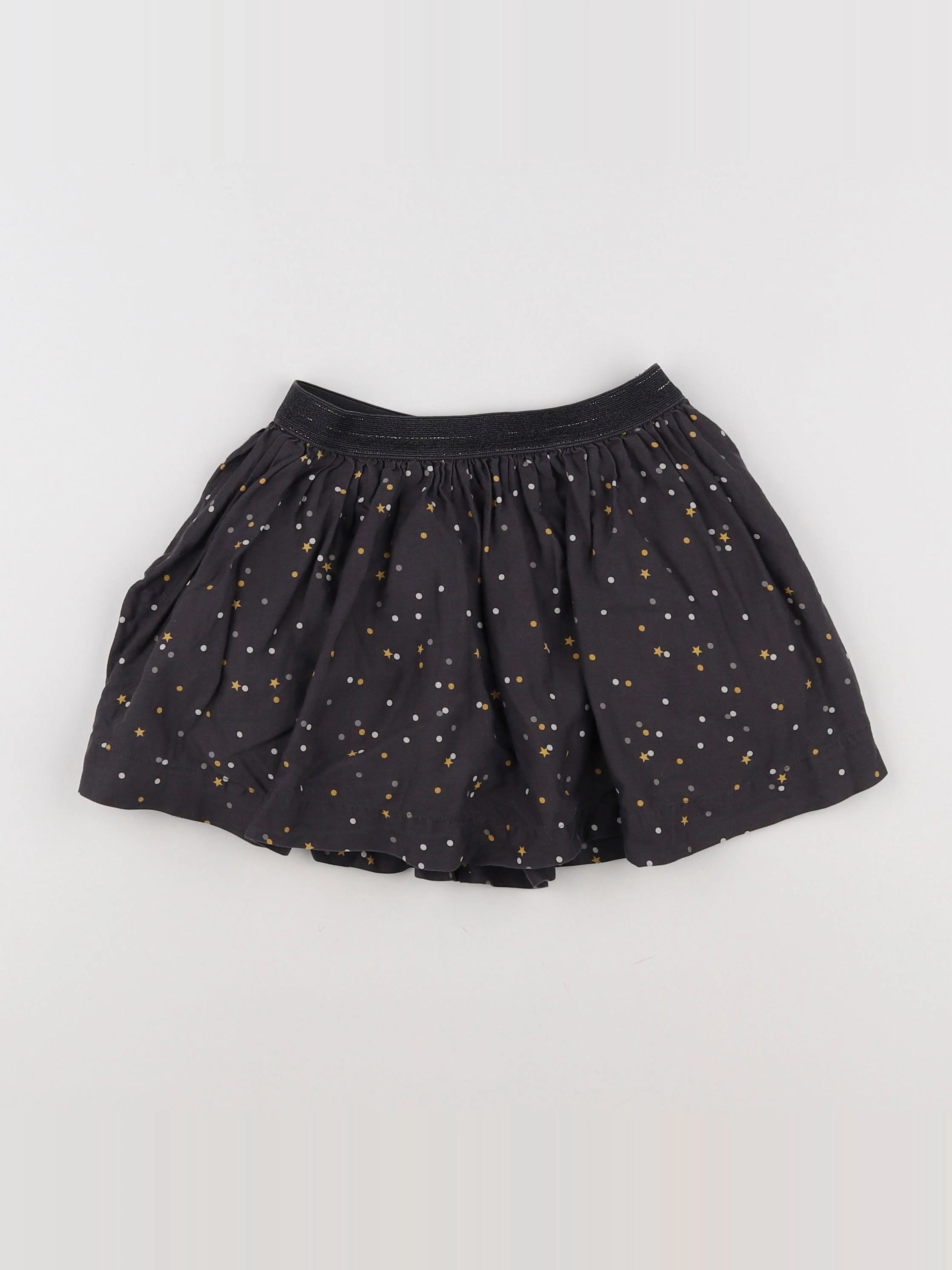 Okaidi - jupe argent, noir - 5 ans