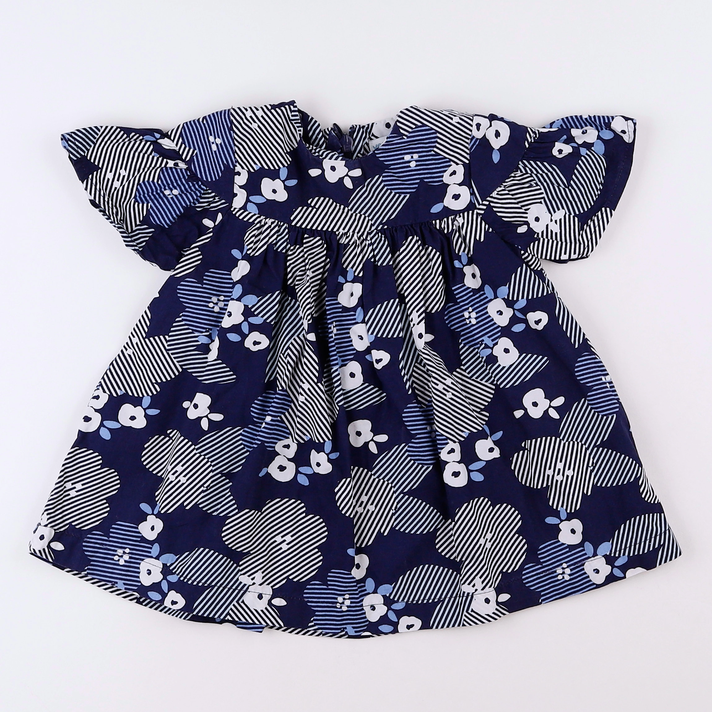 Vertbaudet - blouse bleu - 9 mois