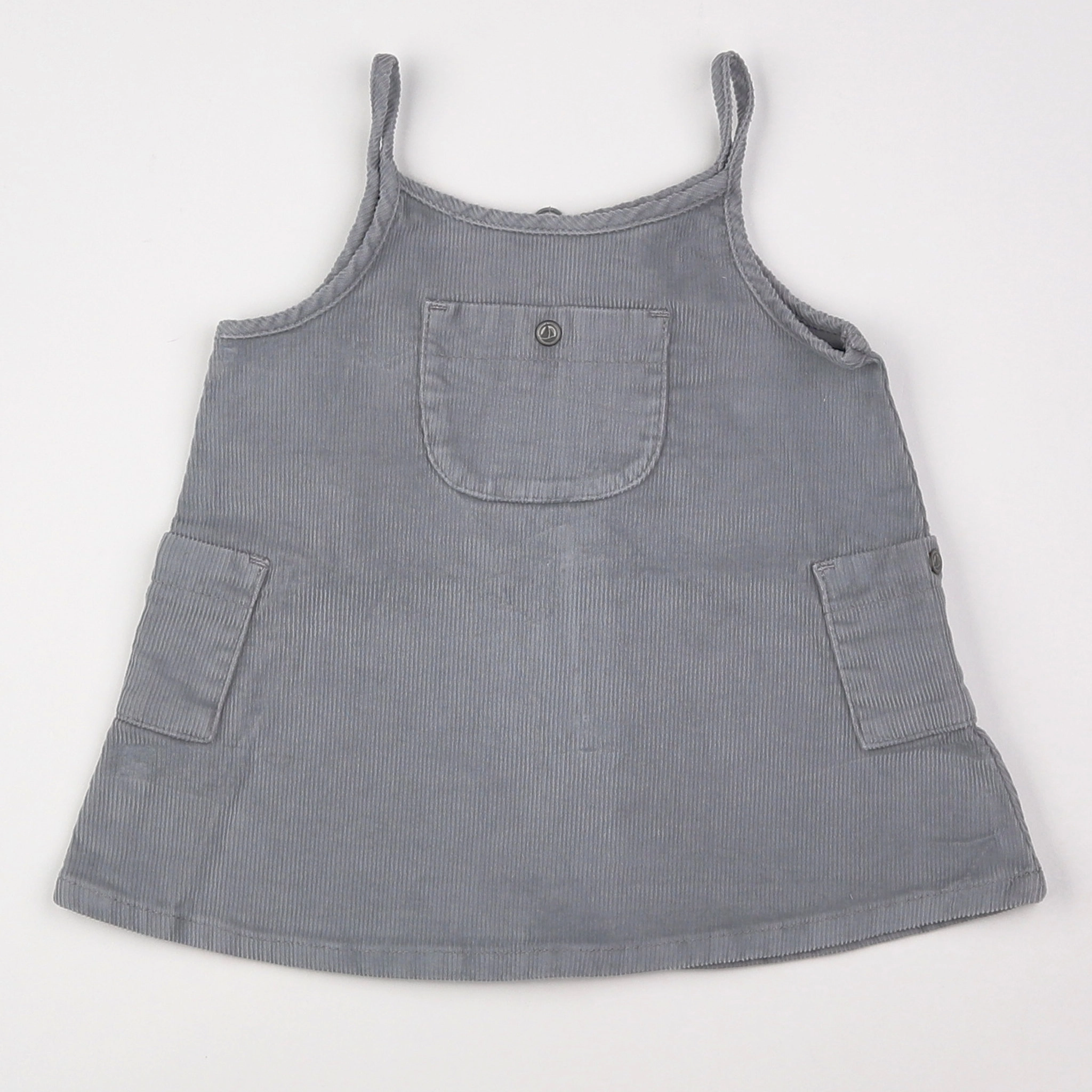 Petit Bateau - robe gris - 3 mois