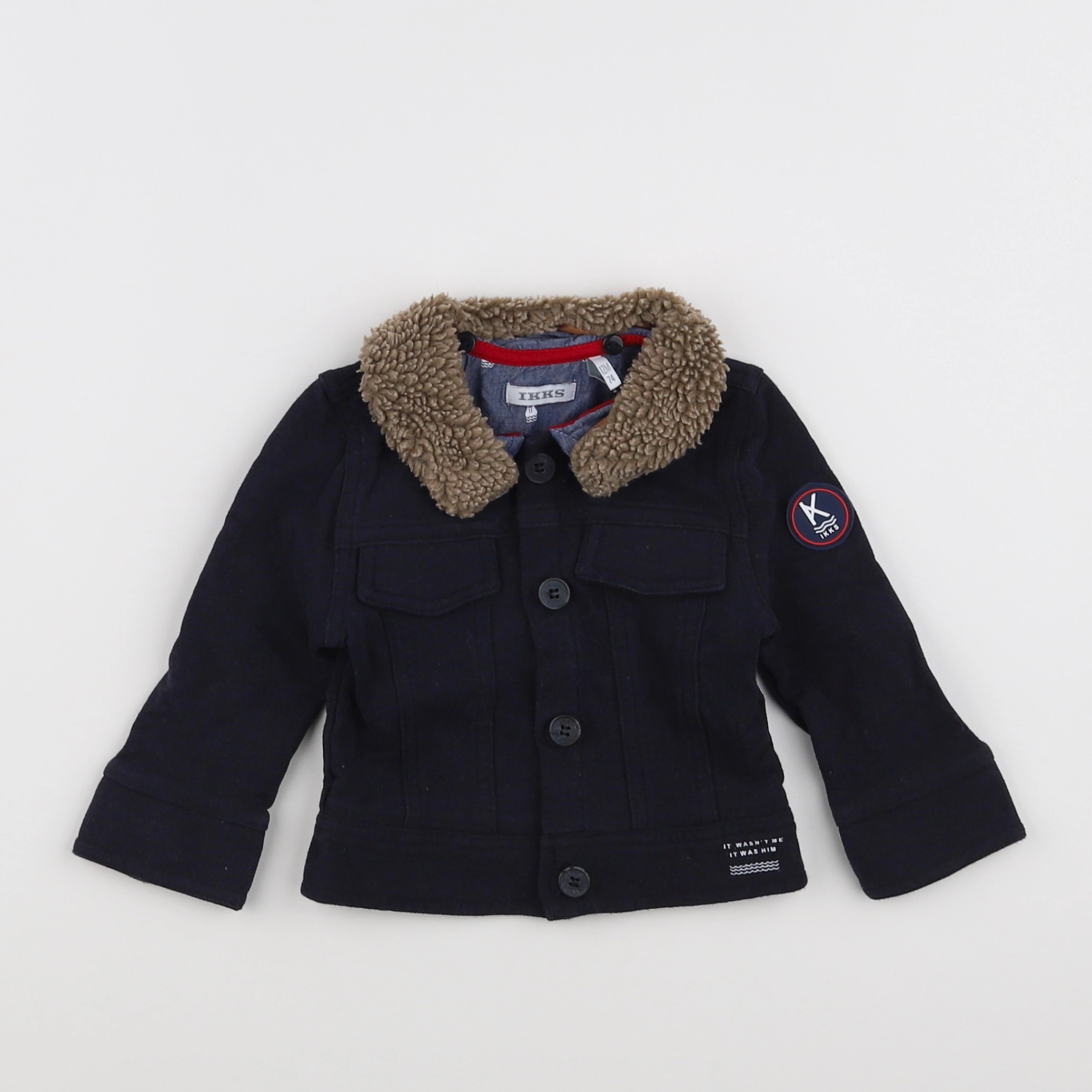 IKKS - veste bleu - 12 mois