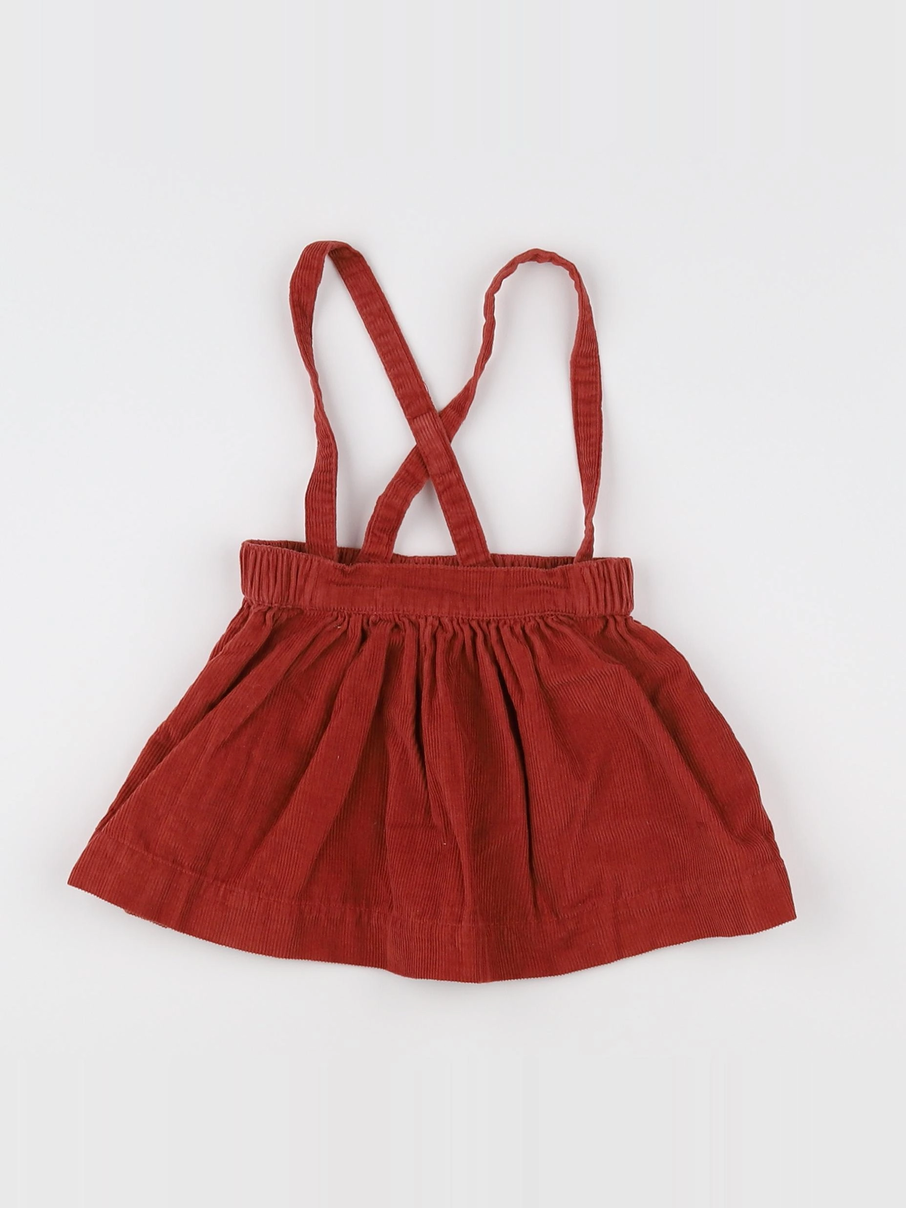 Vertbaudet - jupe rouge - 12 mois