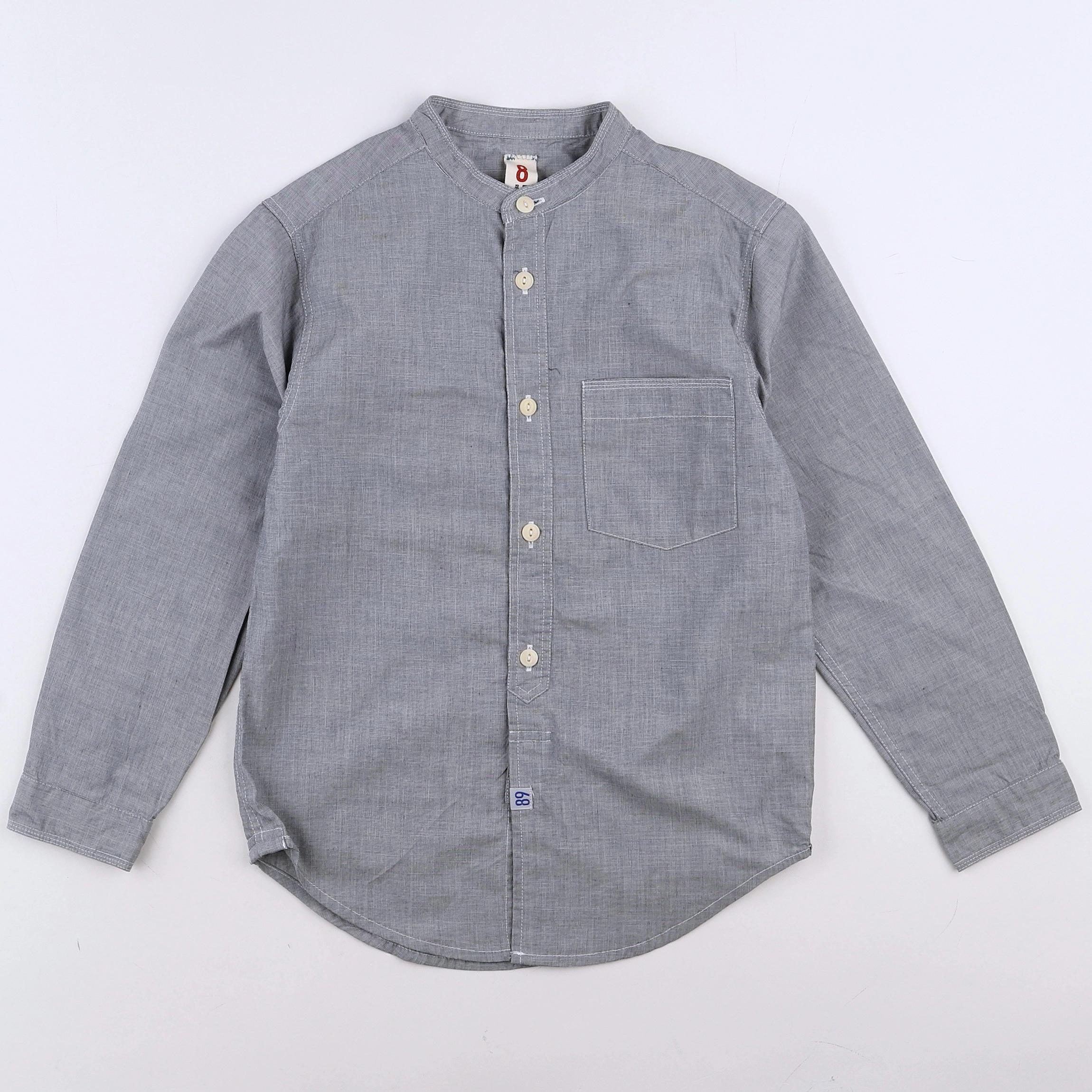 Bellerose - chemise gris (état neuf) - 8 ans