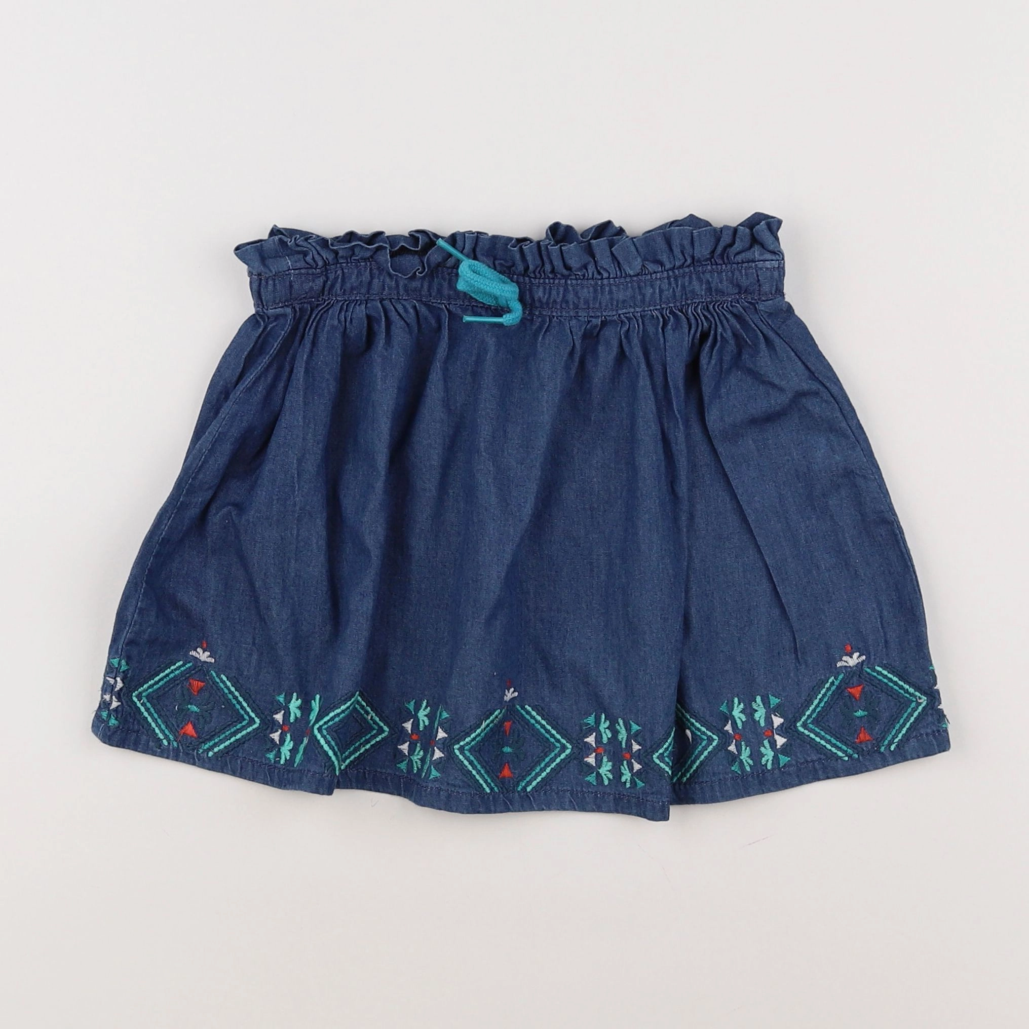 Vertbaudet - jupe bleu - 8 ans