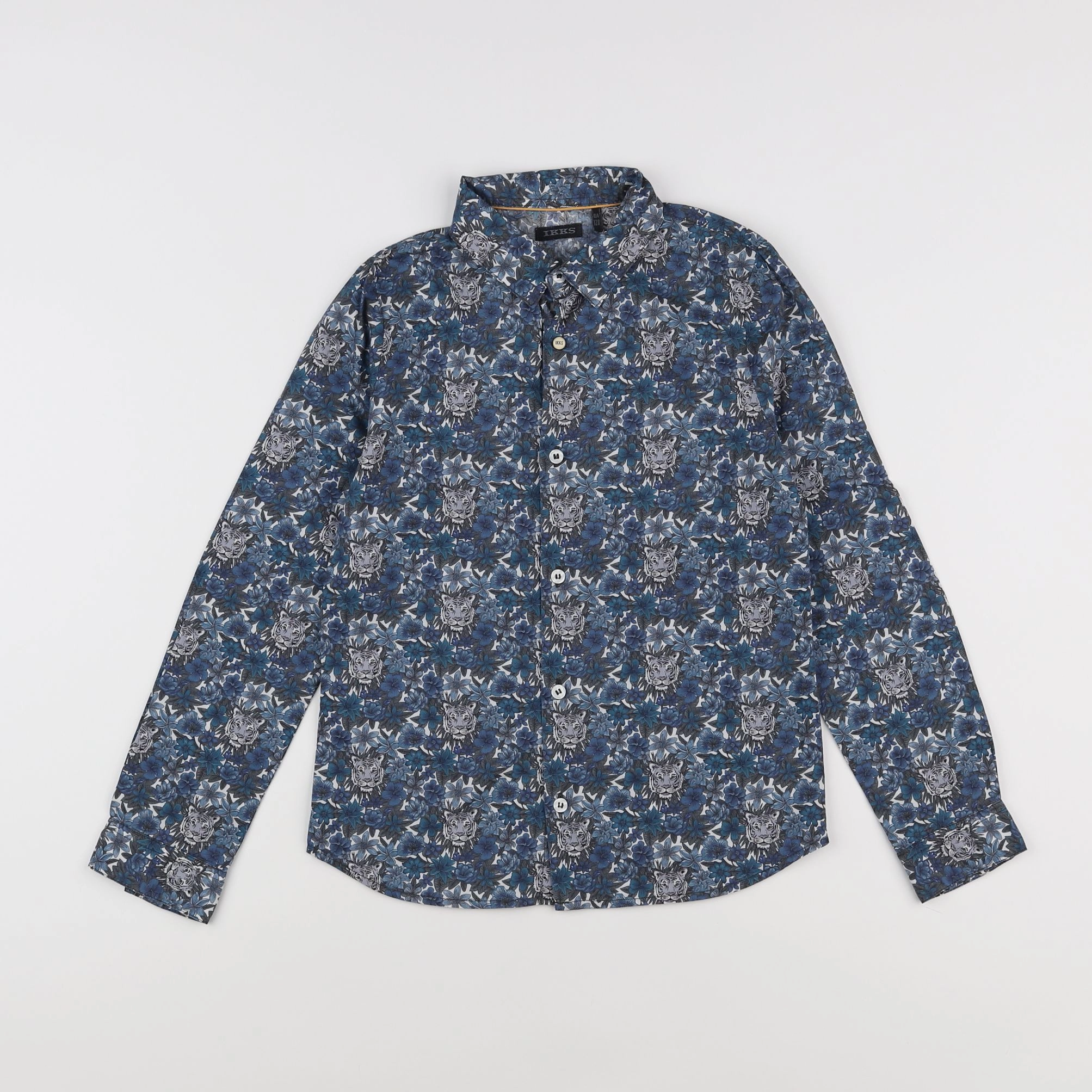 IKKS - chemise bleu - 8 ans