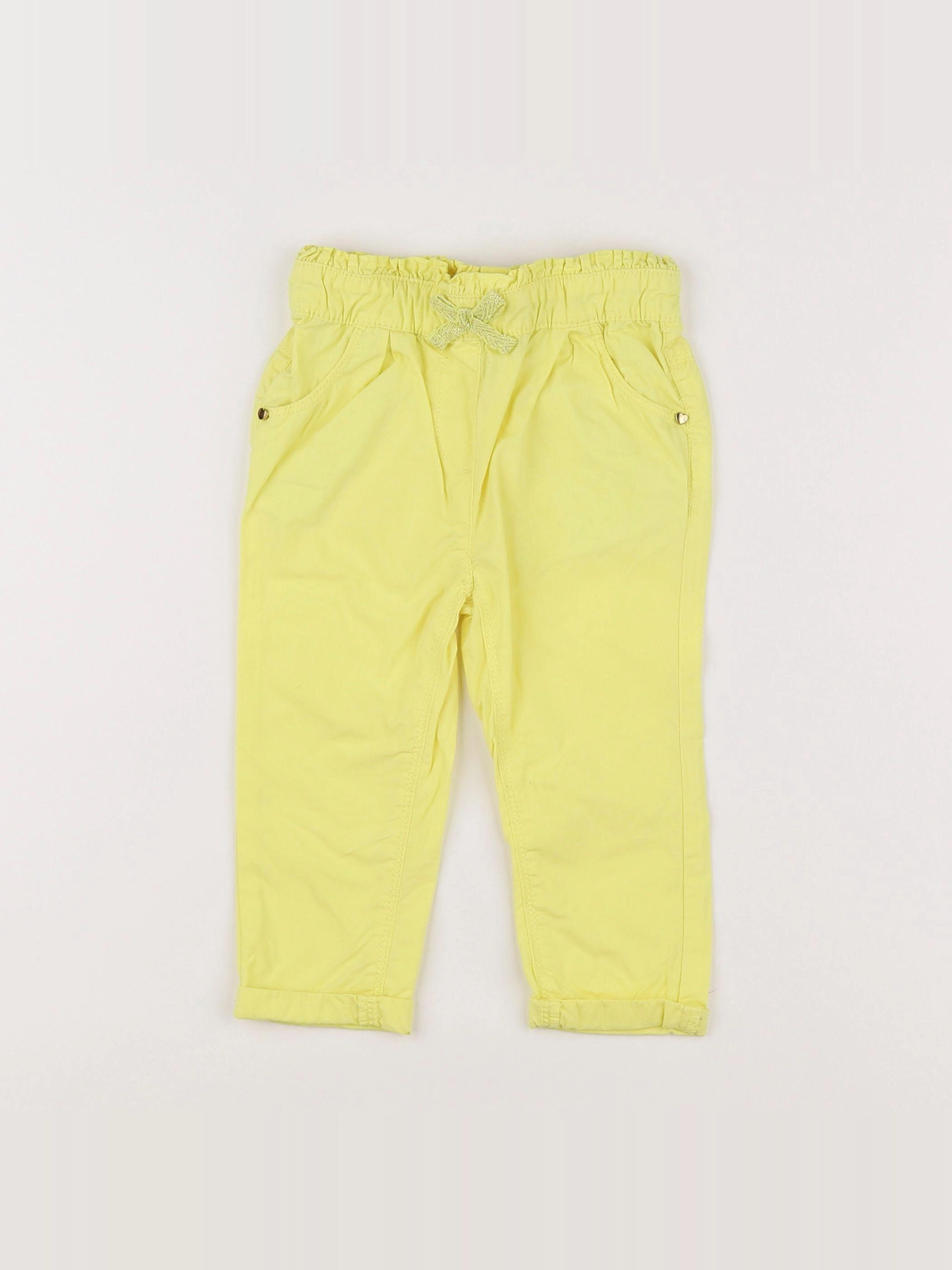 Tape à l'oeil - pantalon jaune - 18 mois