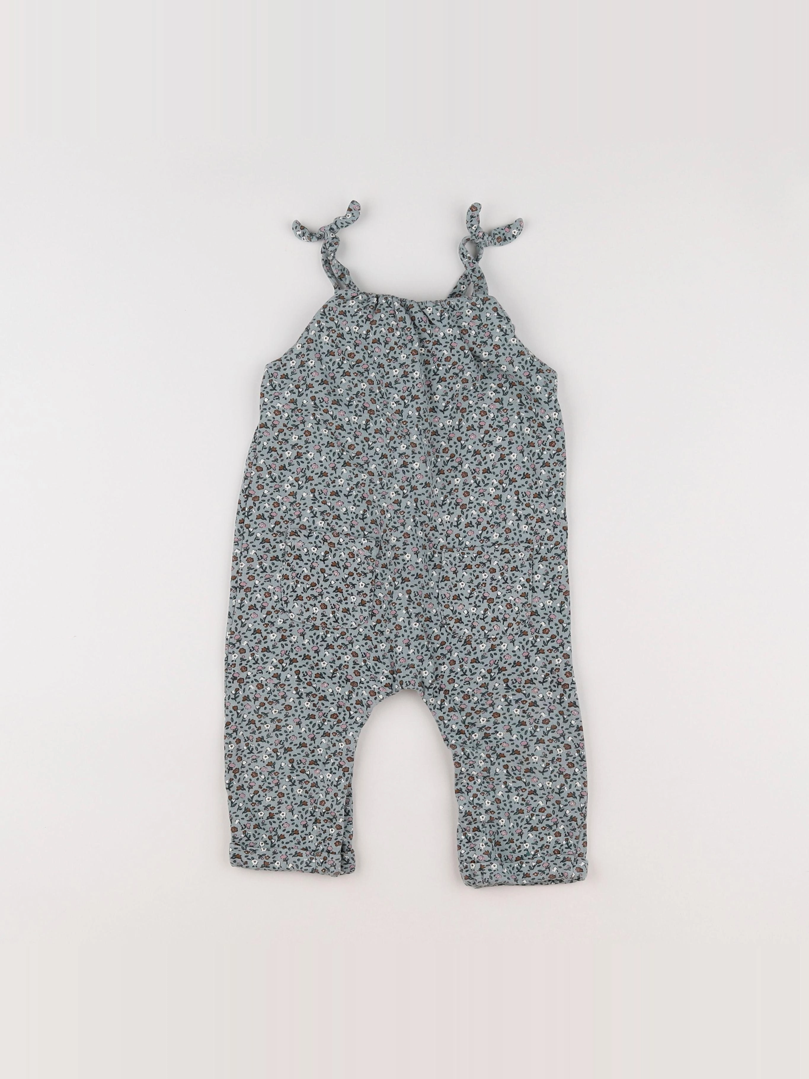 Vertbaudet - salopette vert - 12 mois