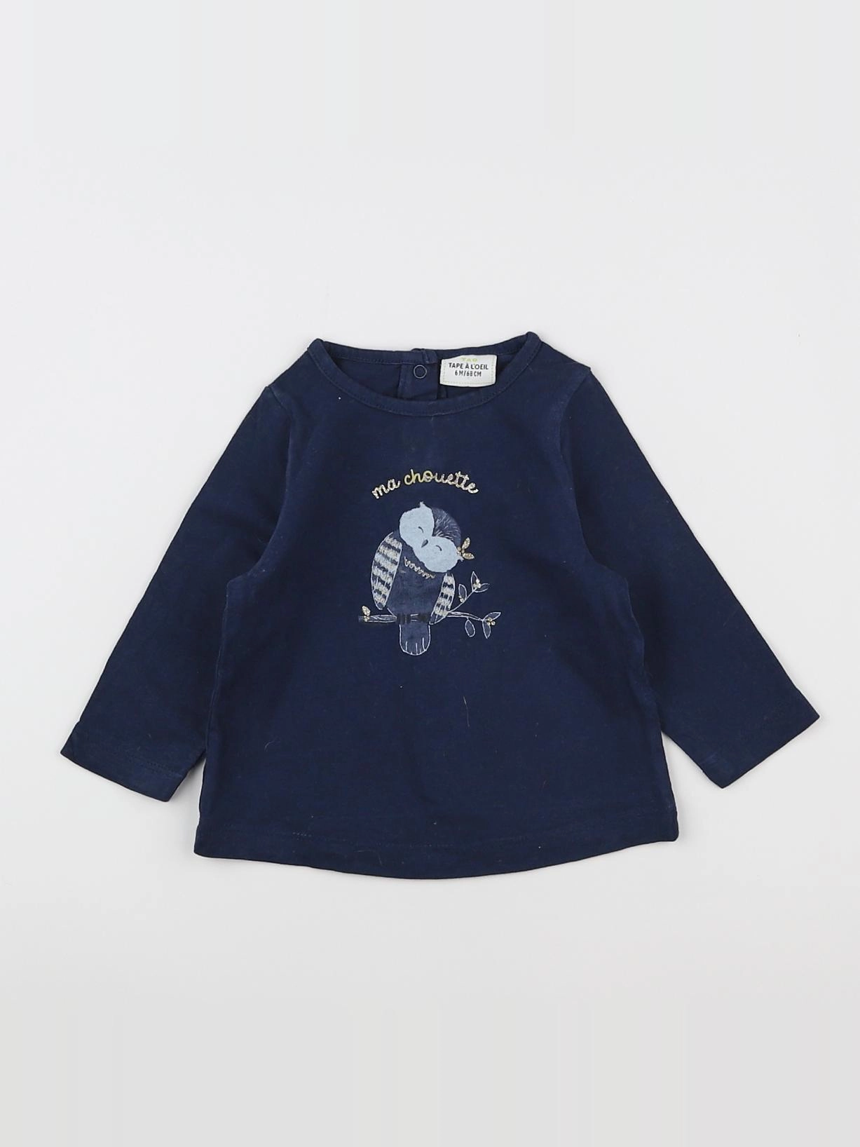 Tape à l'oeil - tee-shirt bleu - 6 mois
