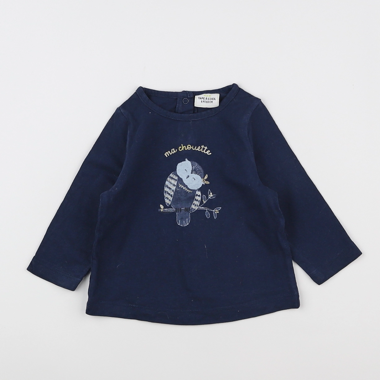 Tape à l'oeil - tee-shirt bleu - 6 mois