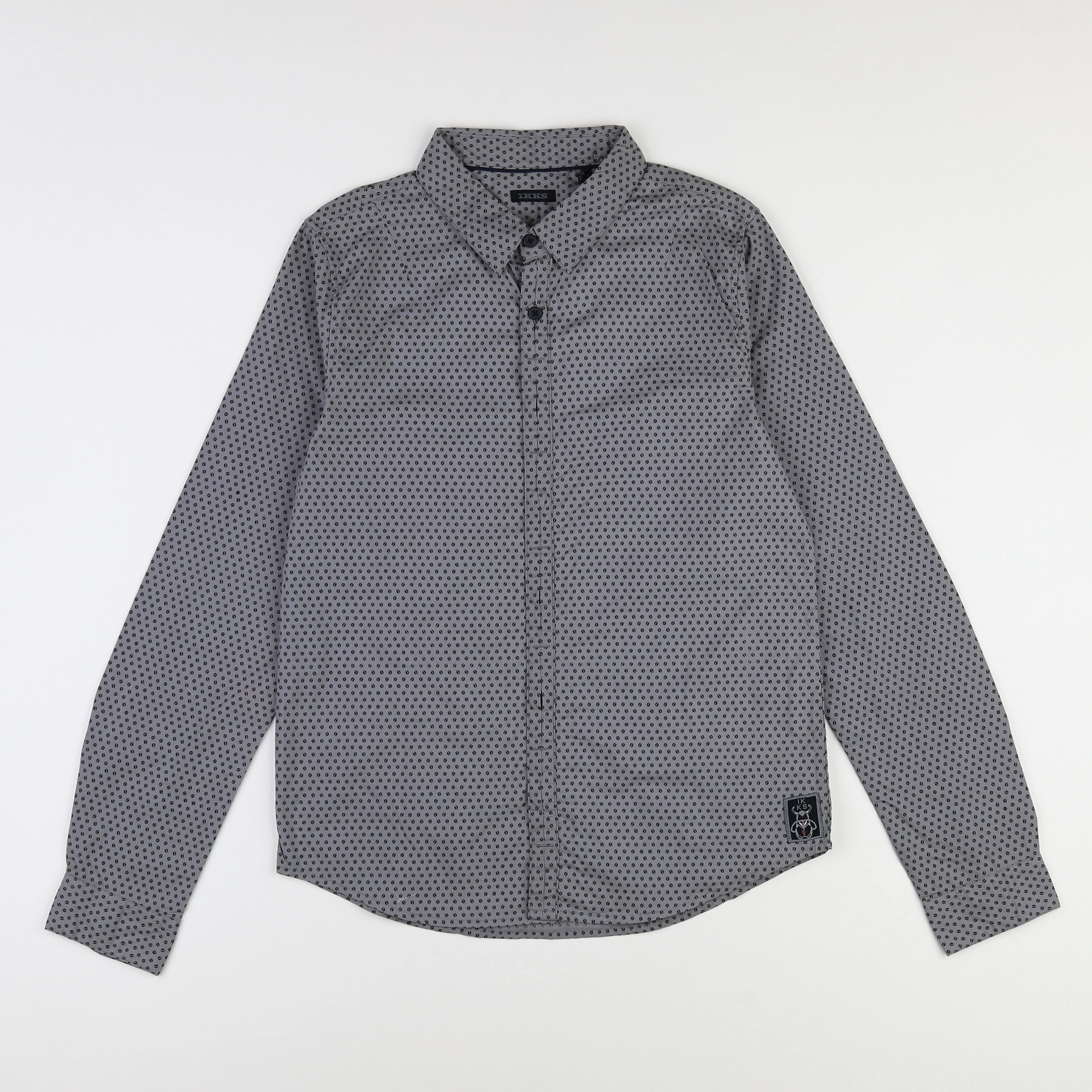 IKKS - chemise gris (état neuf) - 12 ans