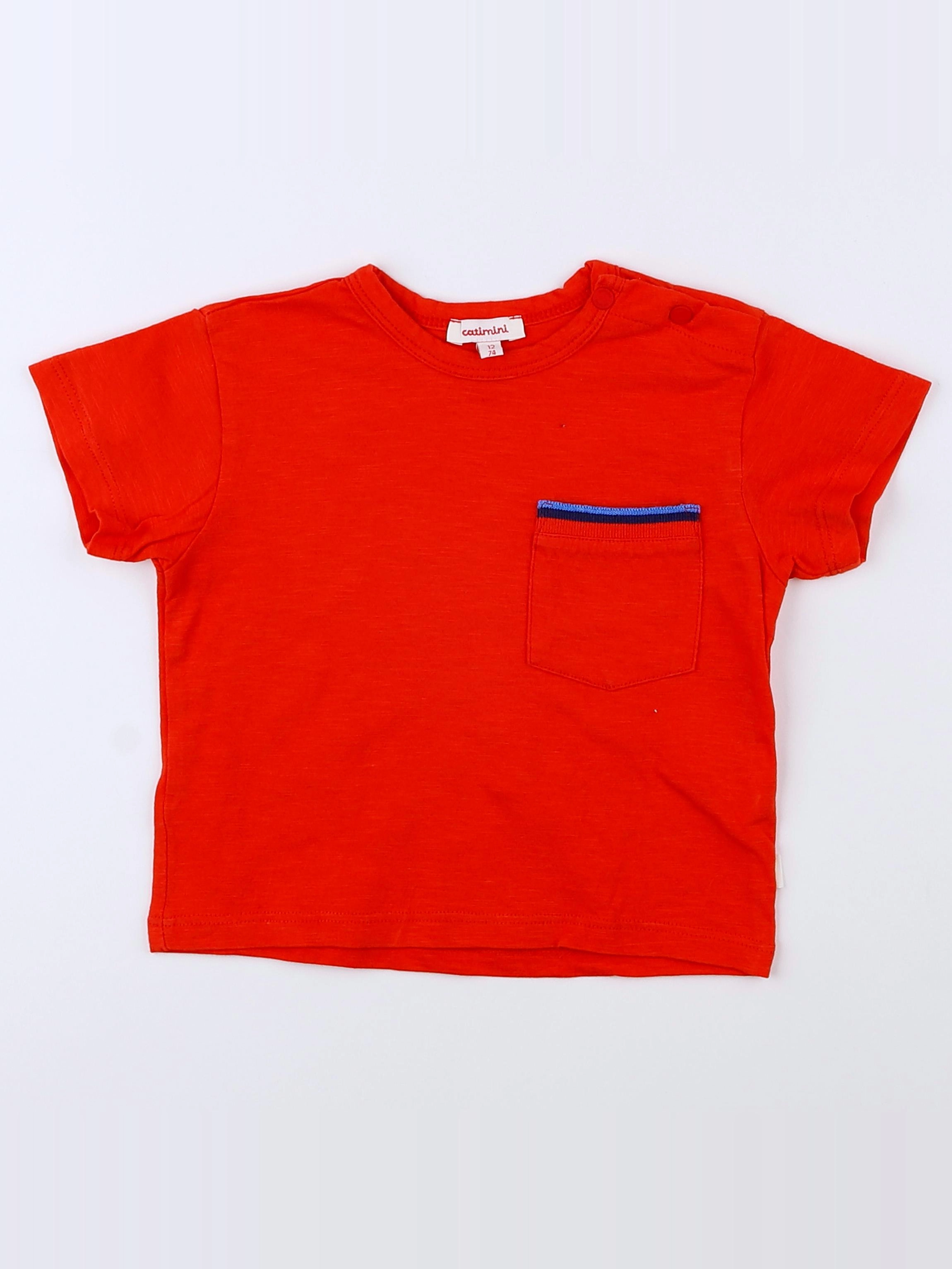 Catimini - tee-shirt rouge - 12 mois