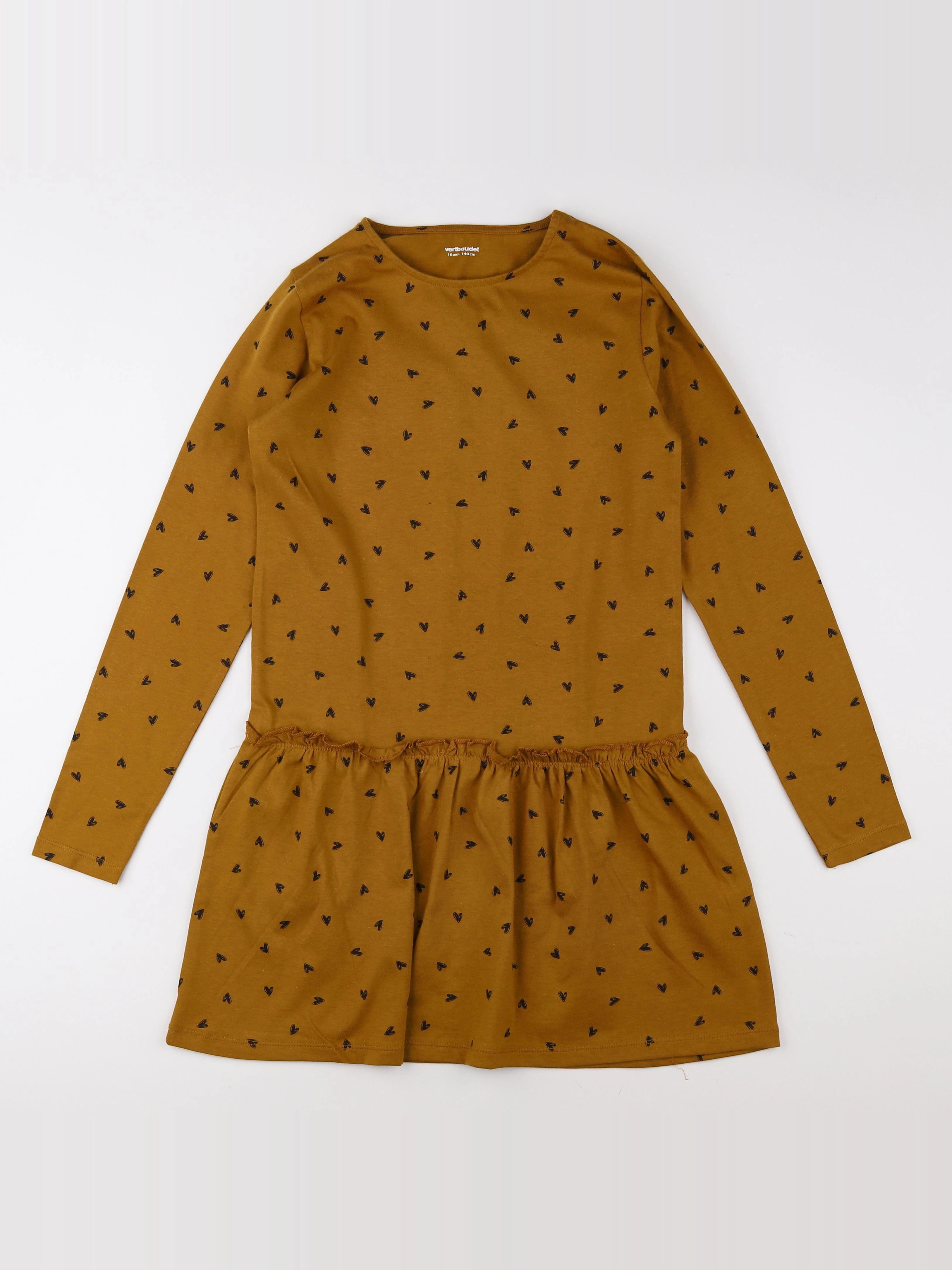 Vertbaudet - robe vert - 10 ans