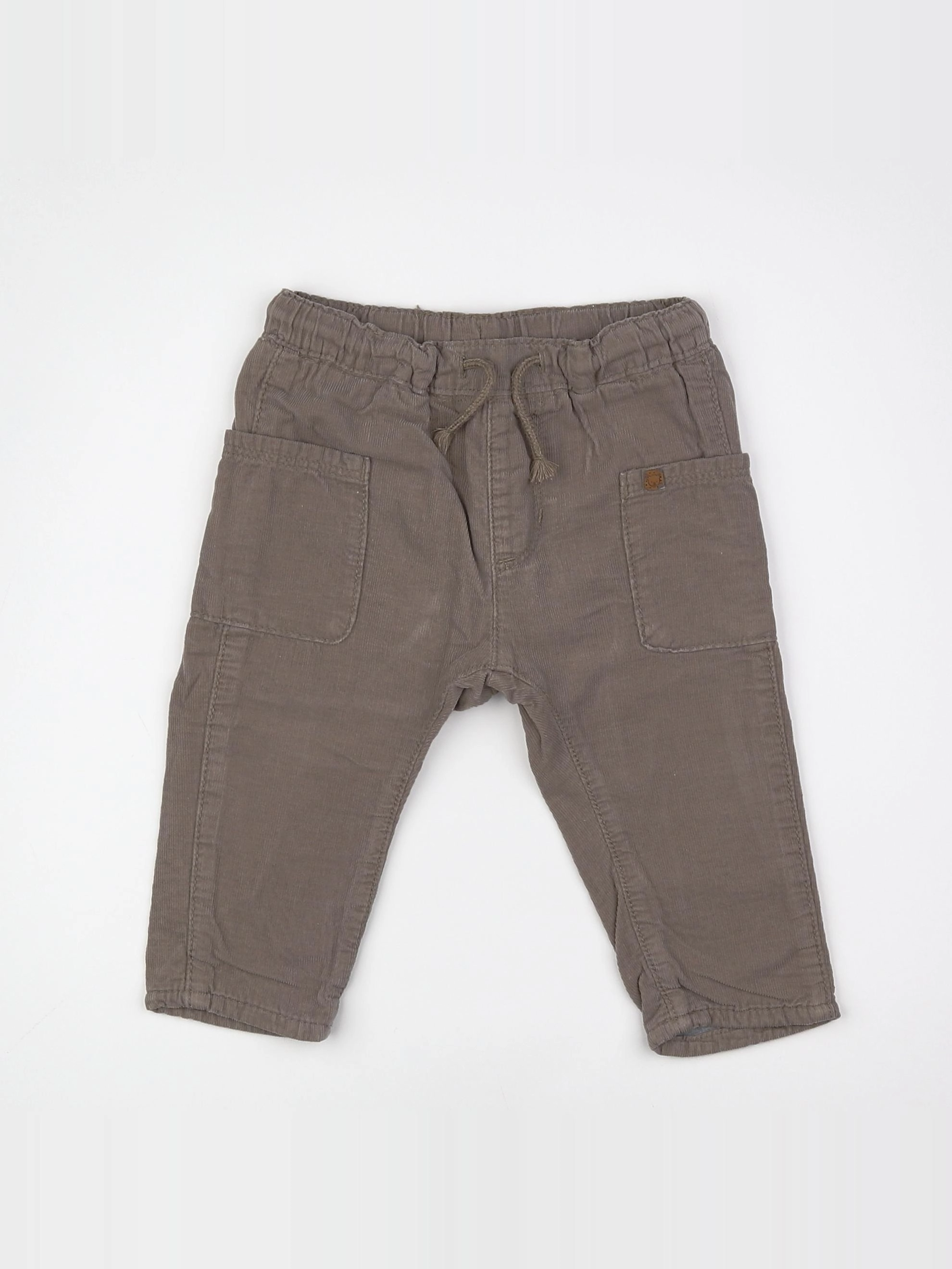 H&M - pantalon marron - 6/9 mois