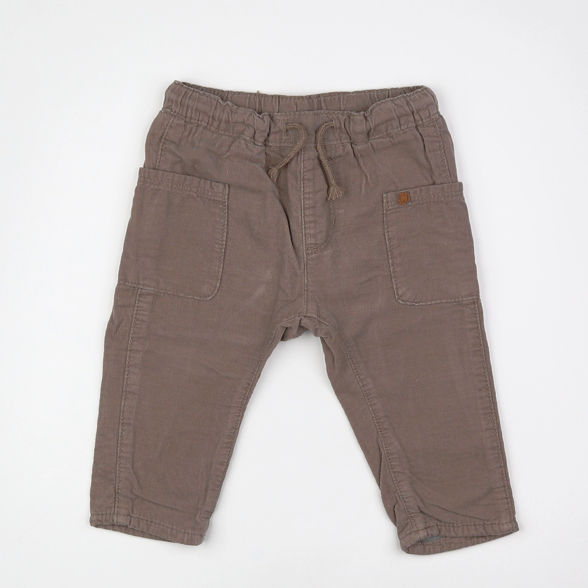 H&M - pantalon marron - 6/9 mois