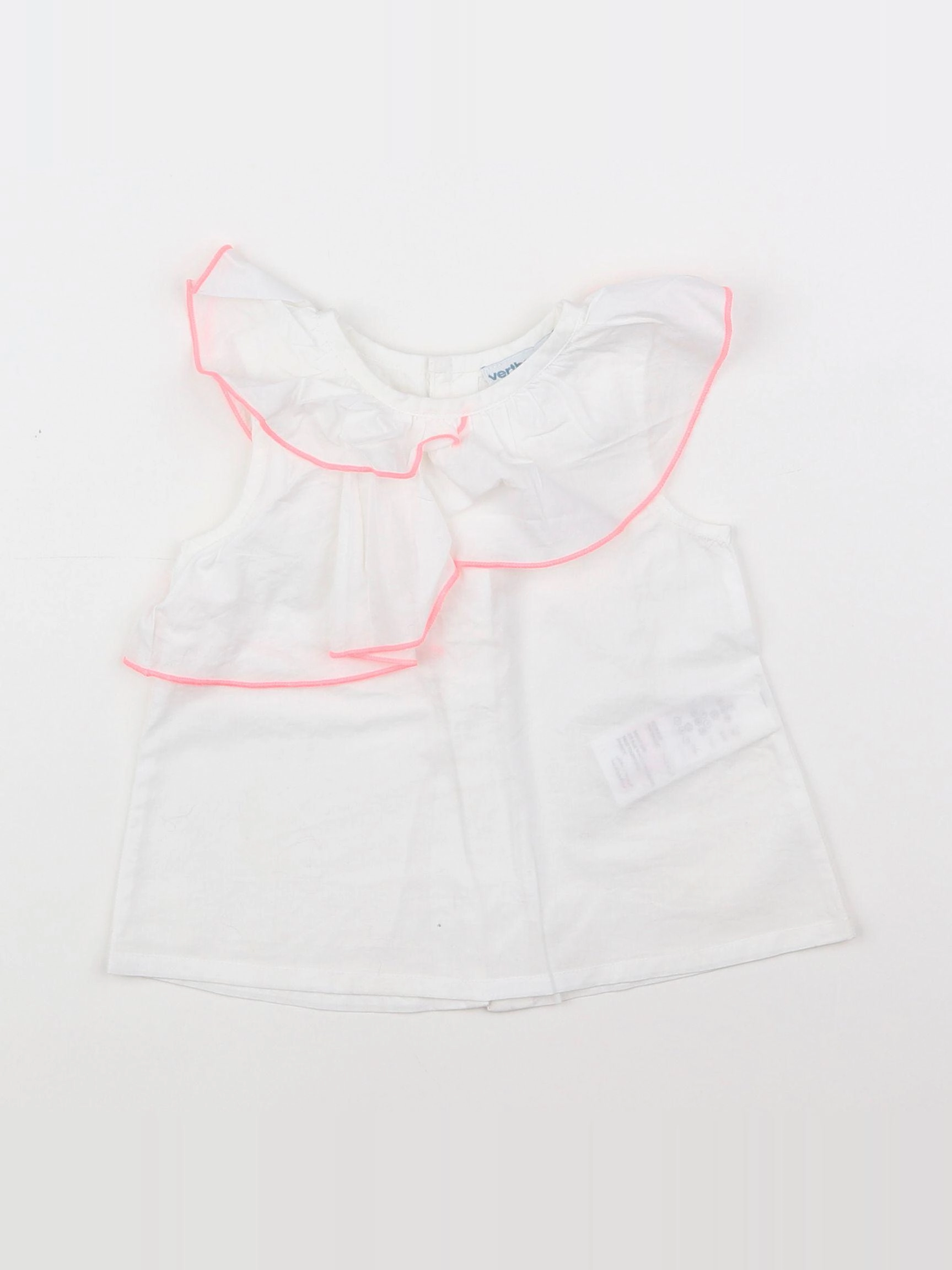 Vertbaudet - blouse blanc - 9 mois