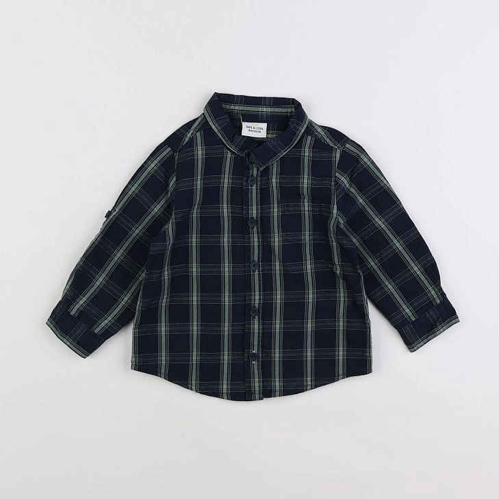Tape à l'oeil - chemise bleu - 18 mois