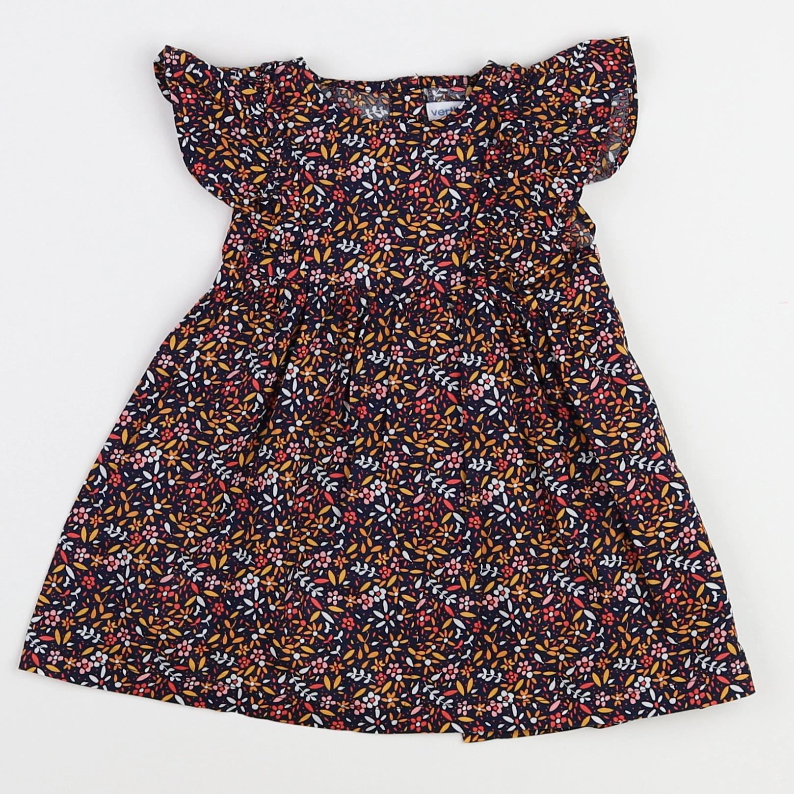 Vertbaudet - robe multicolore - 9 mois