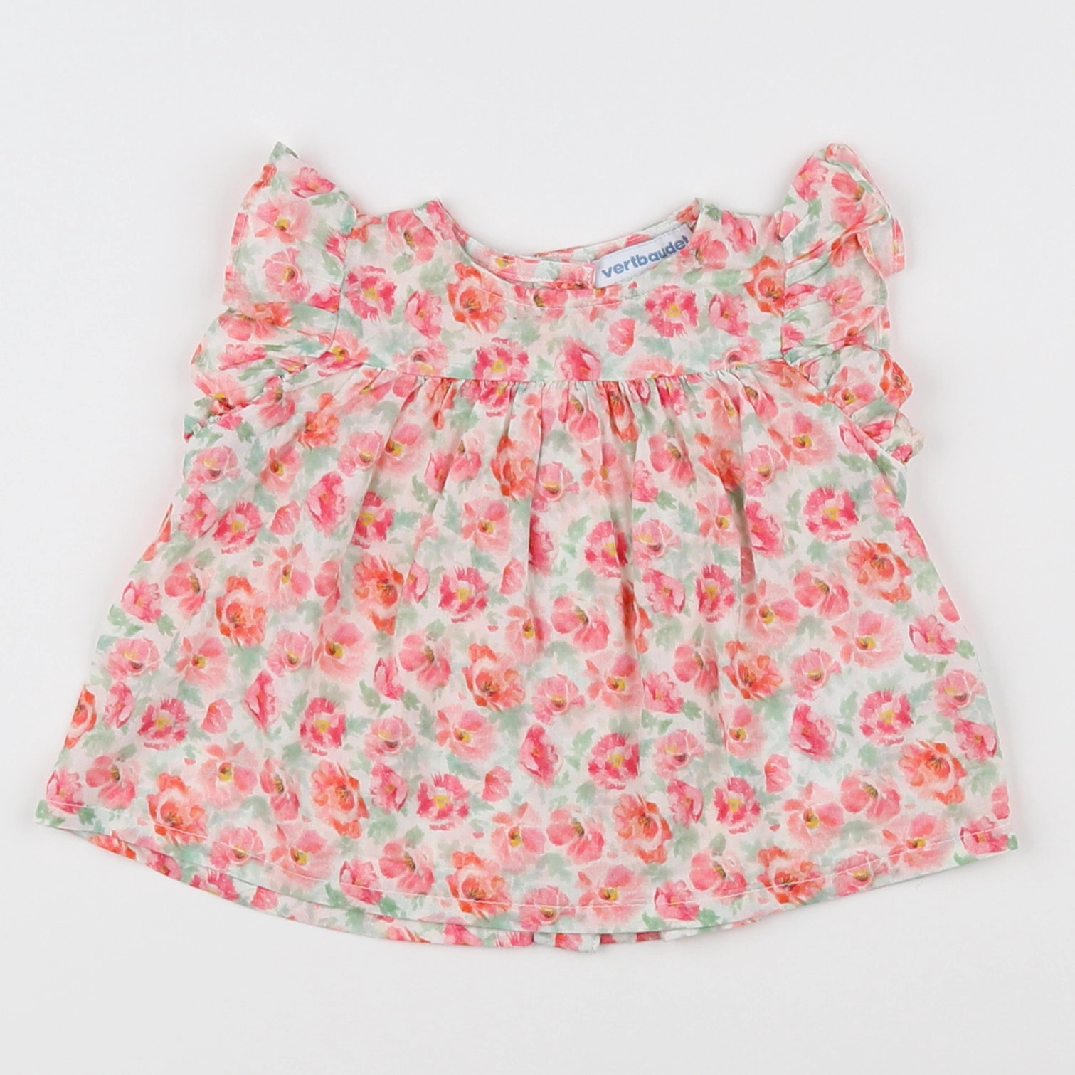 Vertbaudet - blouse multicolore - 3 mois