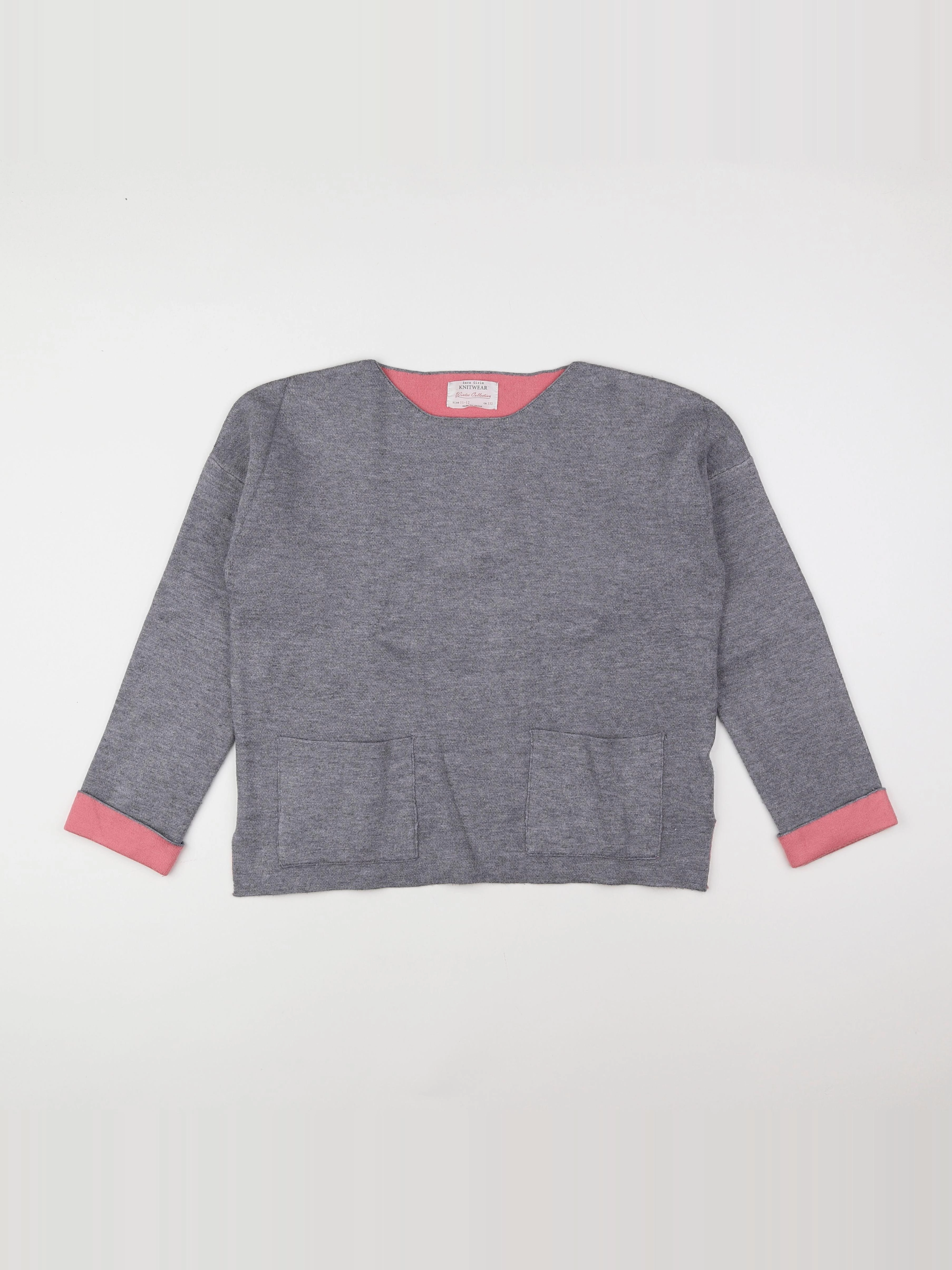 Zara - pull gris - 11/12 ans
