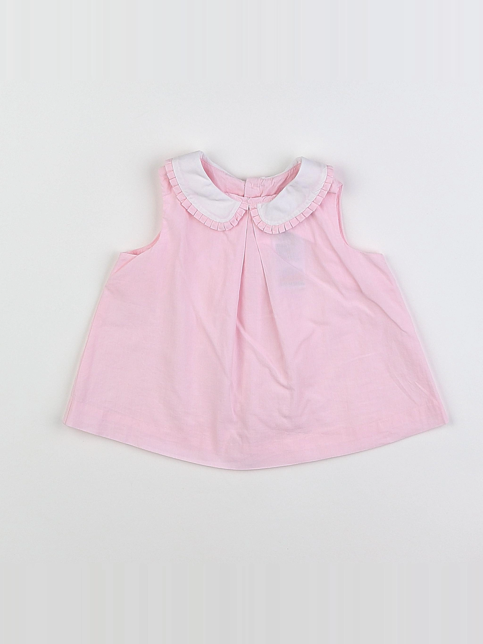 Jacadi - blouse rose - 12 mois
