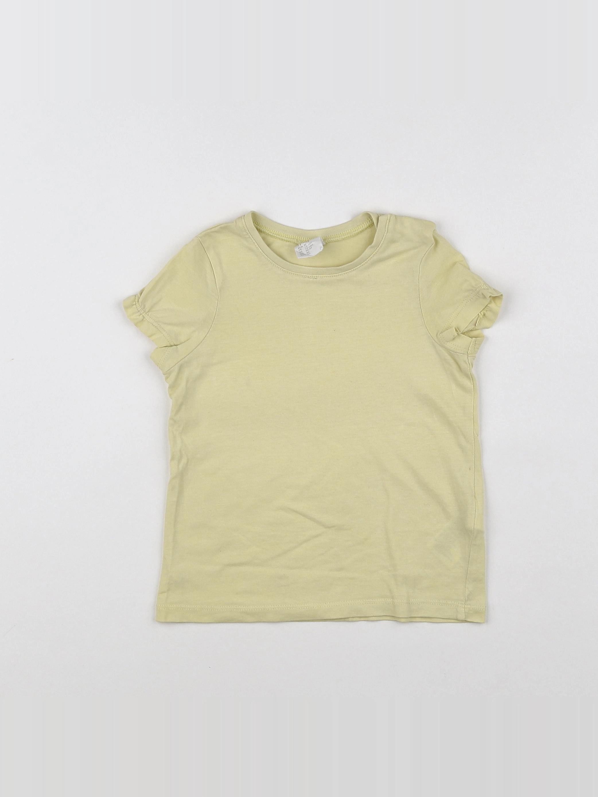 H&M - tee-shirt jaune - 12/18 mois